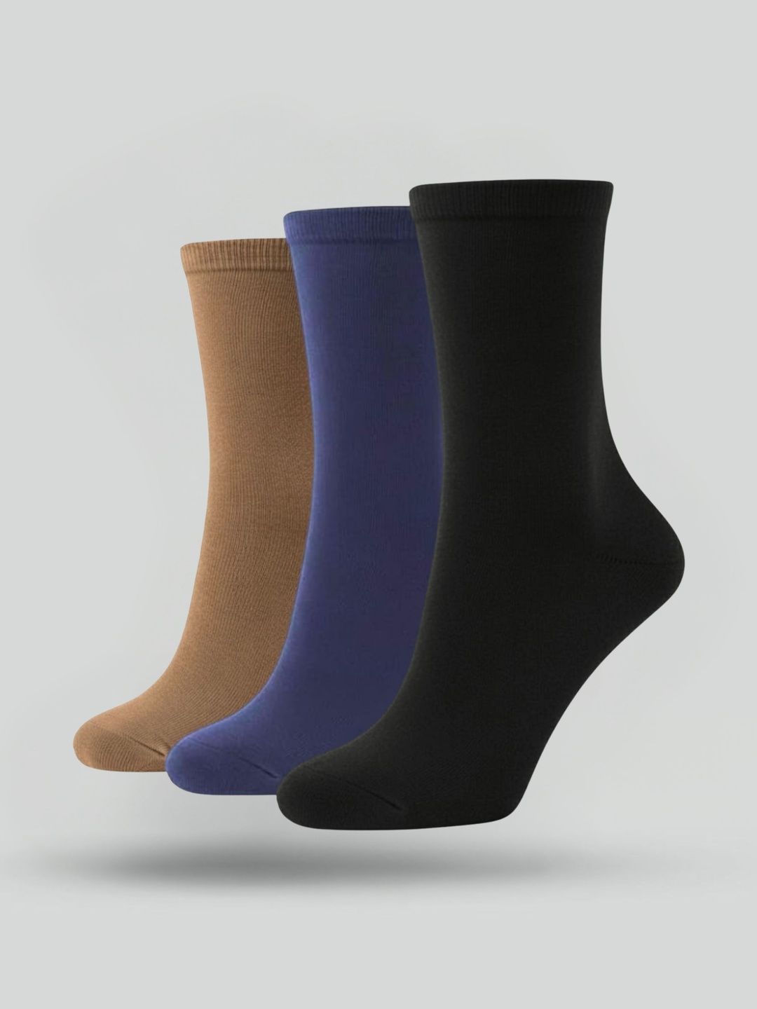 Sockscarving Men Pack Of 3 Bamboo Calf Length Socks