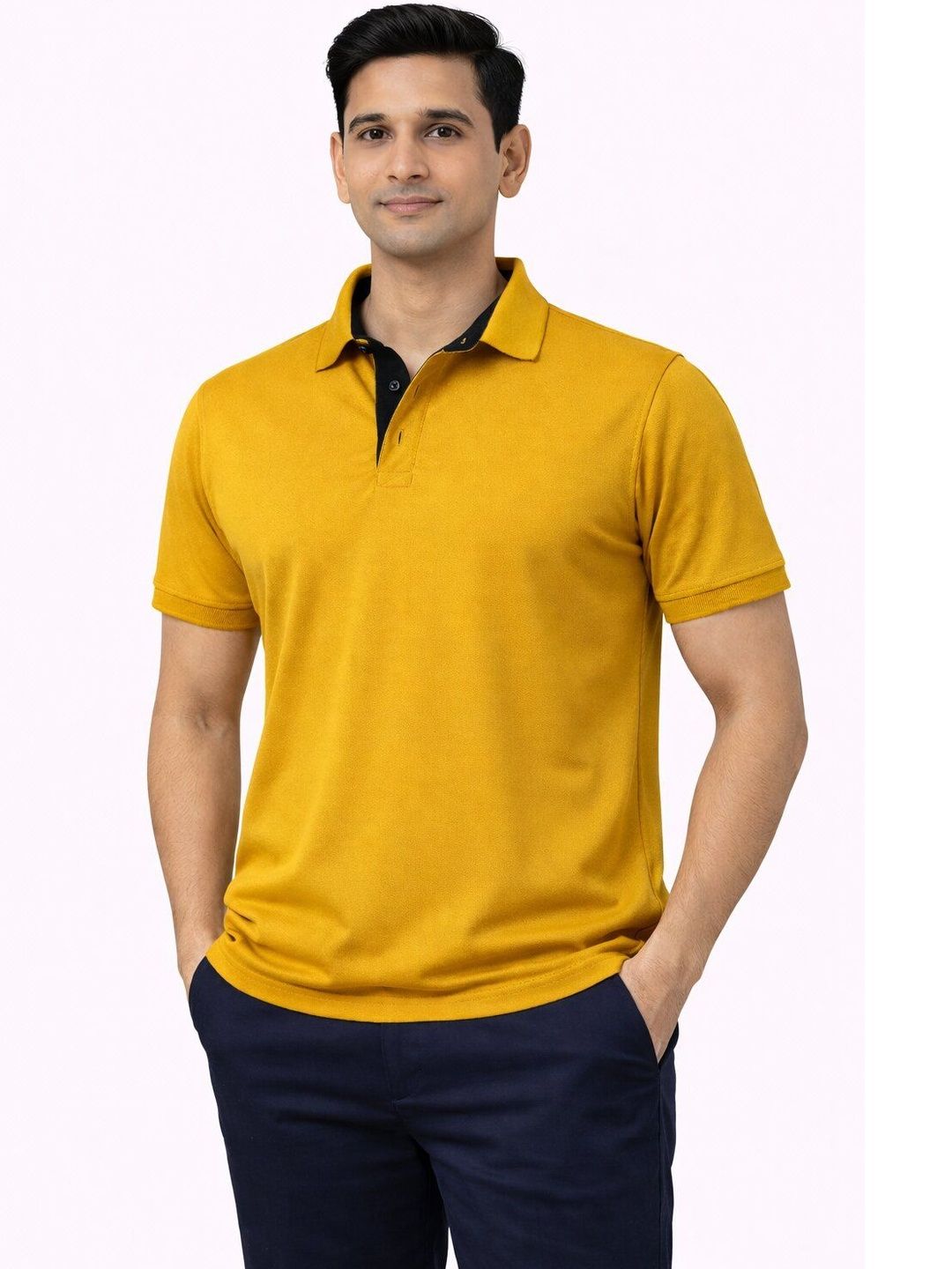 Bandar Baant Collections Men Polo Collar T-shirt