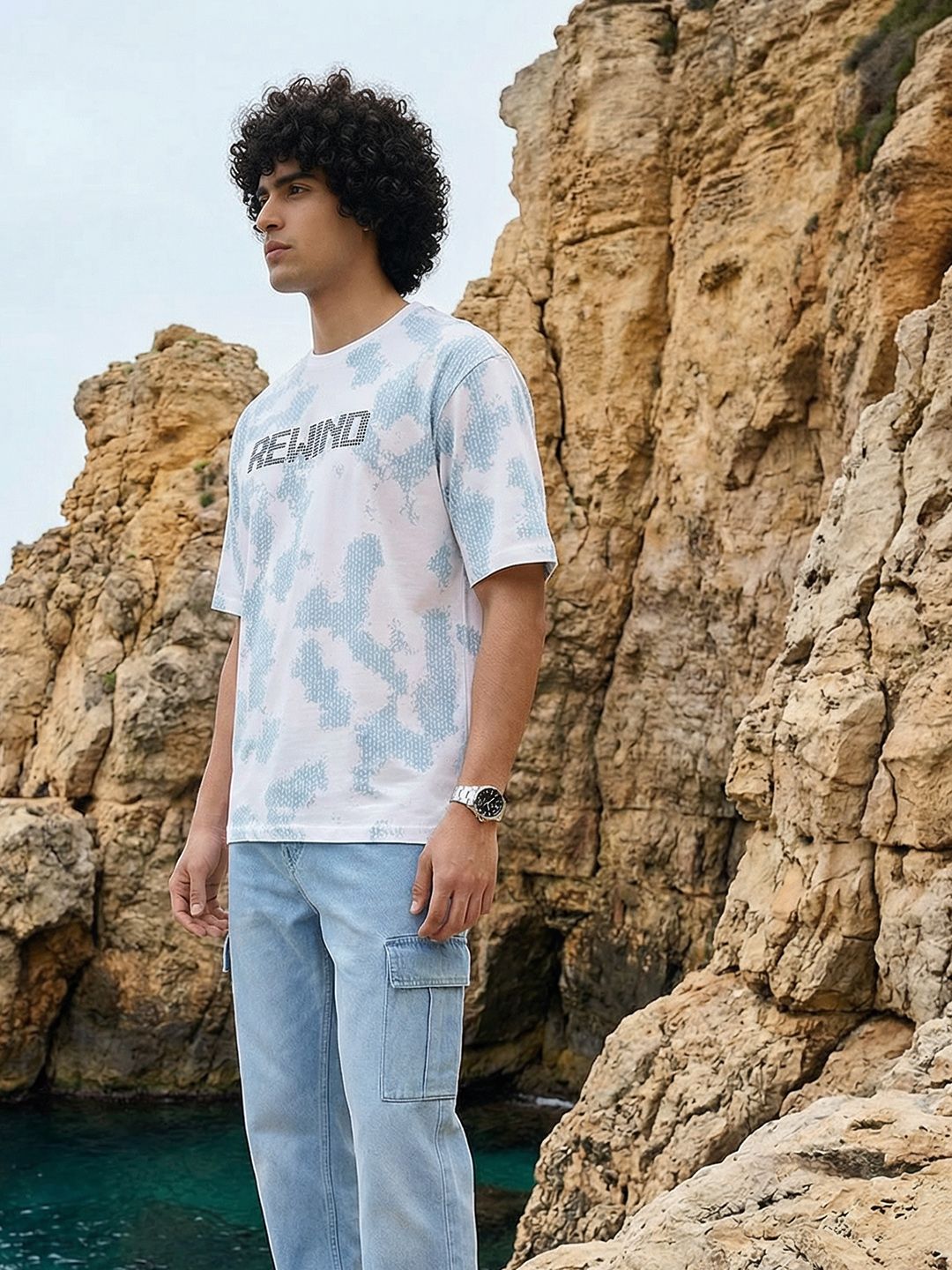 The Roadster Life Co. Typography Printed Cotton T-shirt