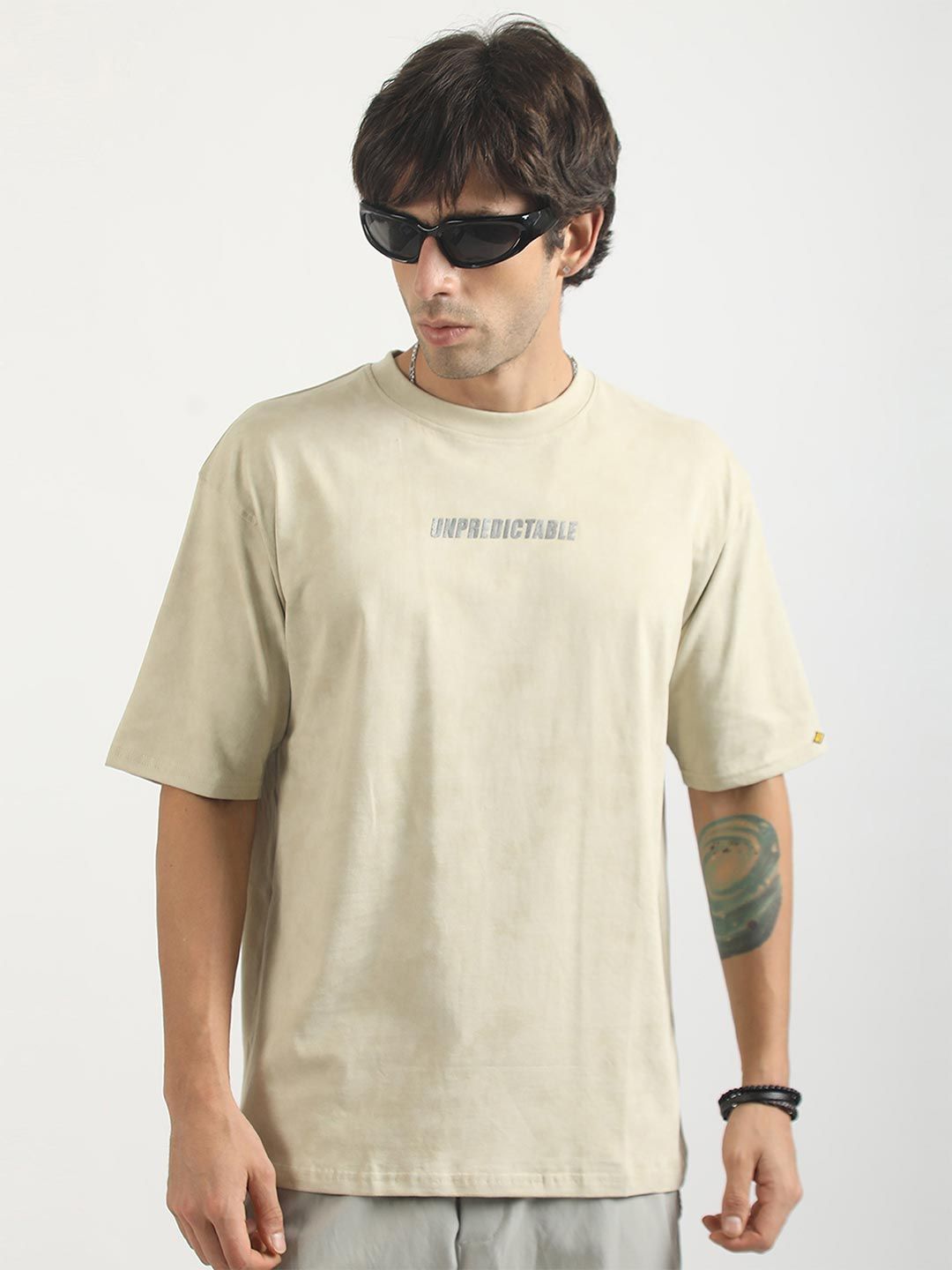 Maniac Men Tie and Dye Dyed Drop-Shoulder Sleeves T-shirt