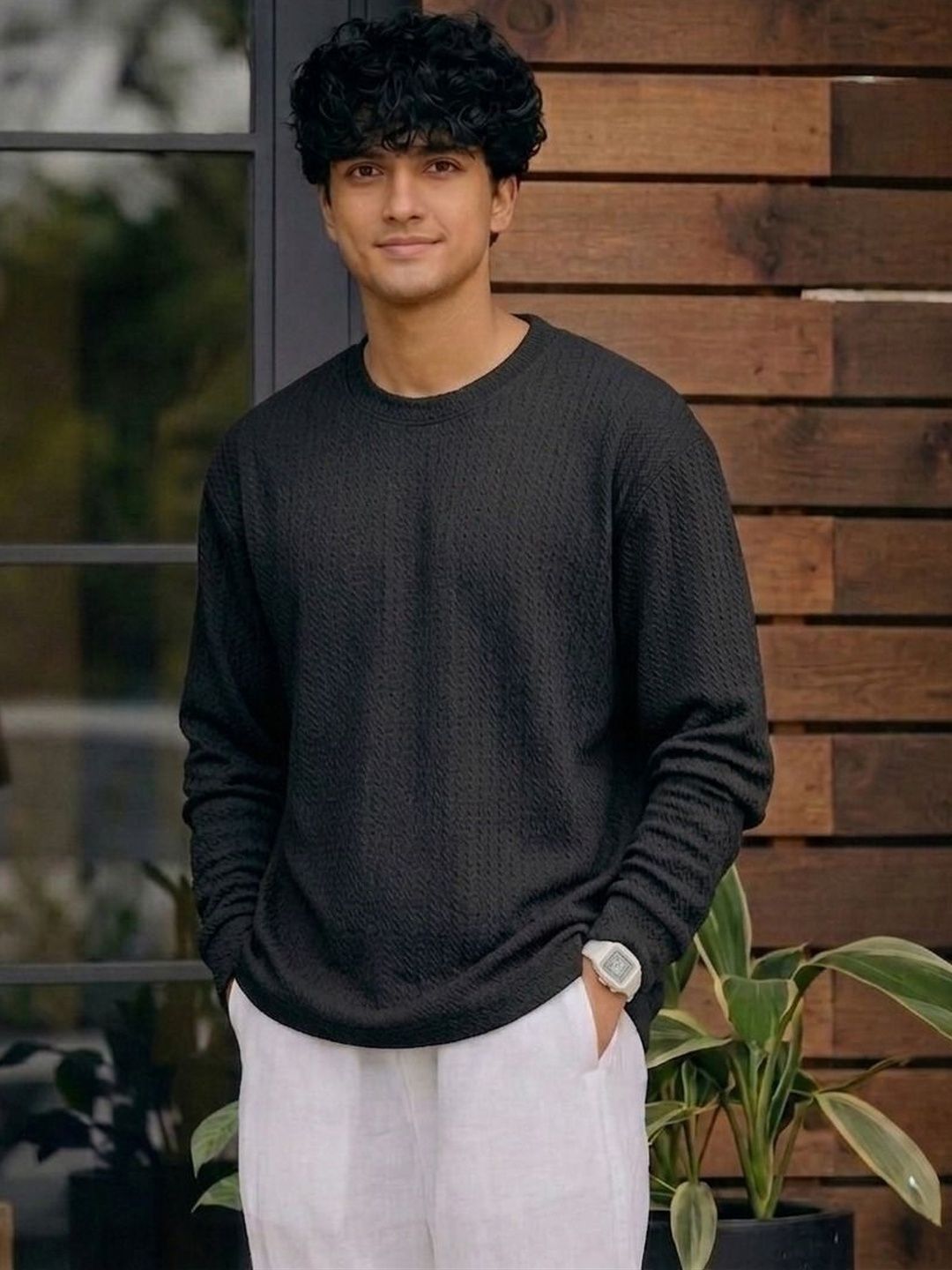 Adixus Men Polyester PU Coated T-shirt