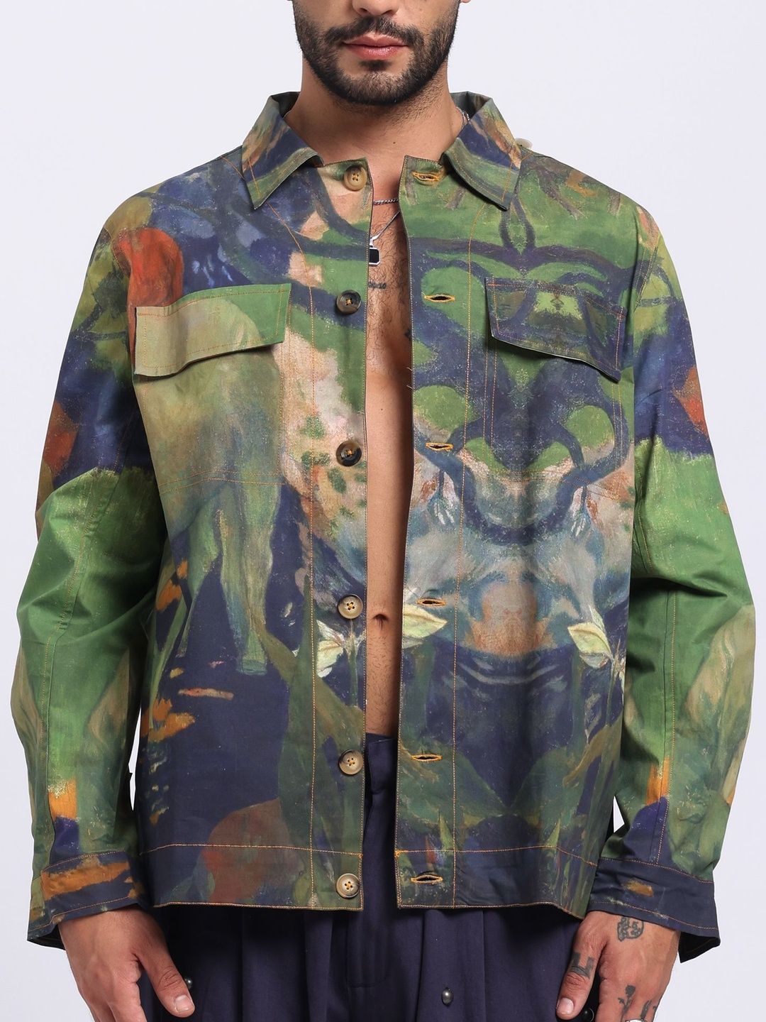 AURGE Men Woven Jacket
