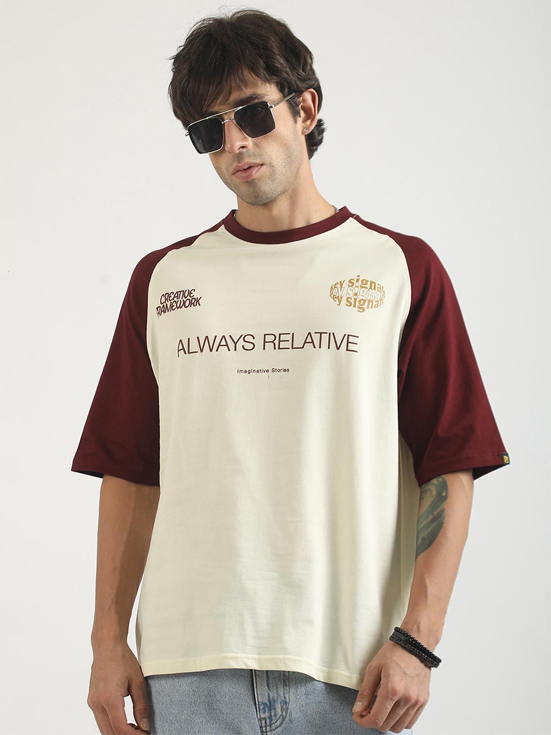 Maniac Men Typography Printed T-shirt