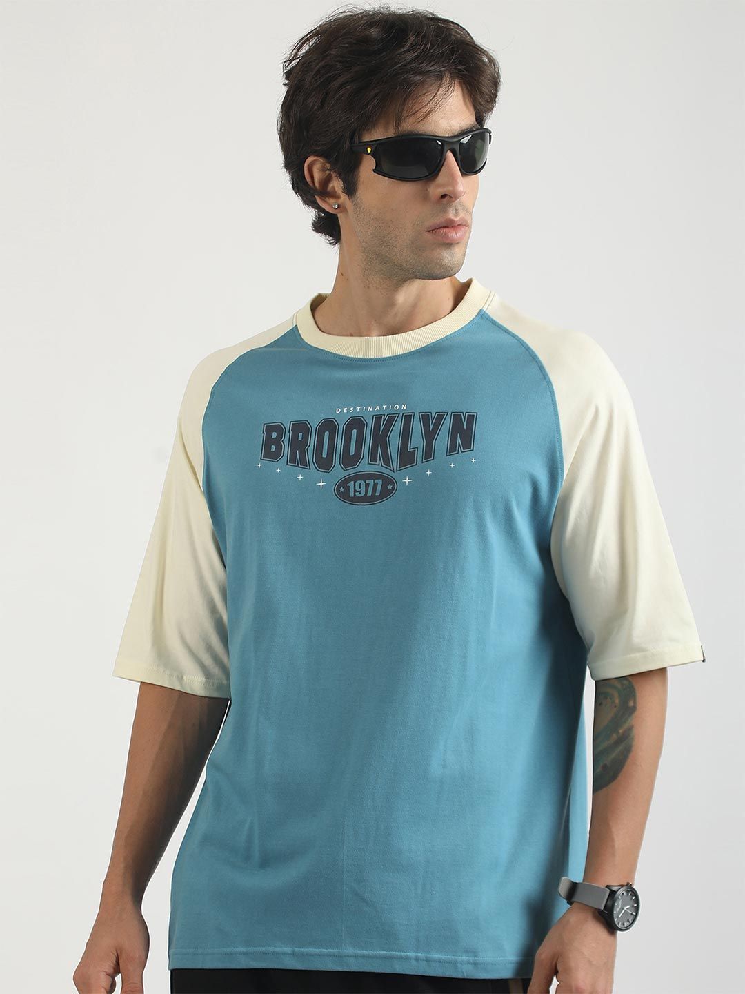 Maniac Men Typography Printed T-shirt
