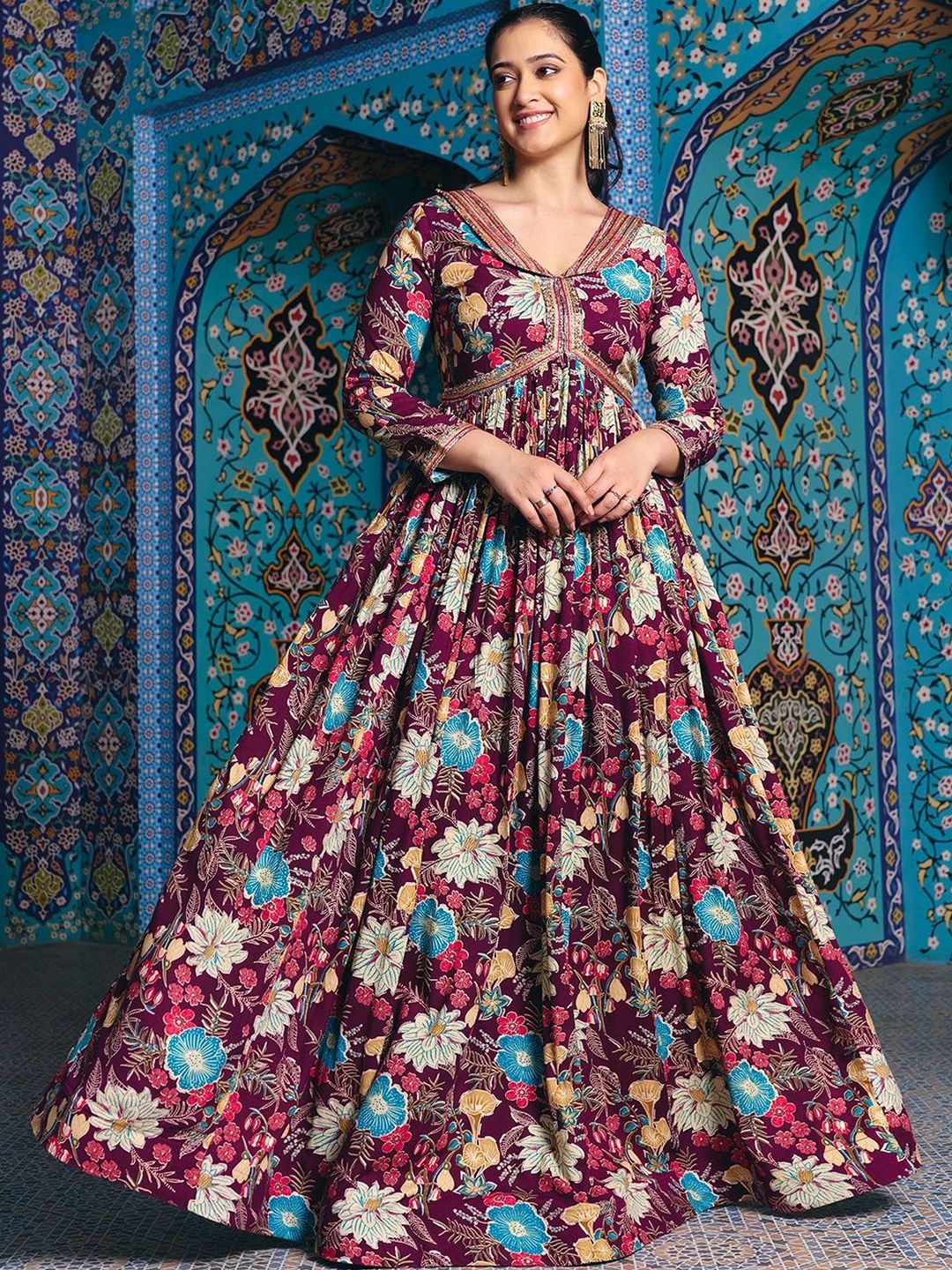 green emerald velvet dress Amazon.in: Kalini Dresses For Women