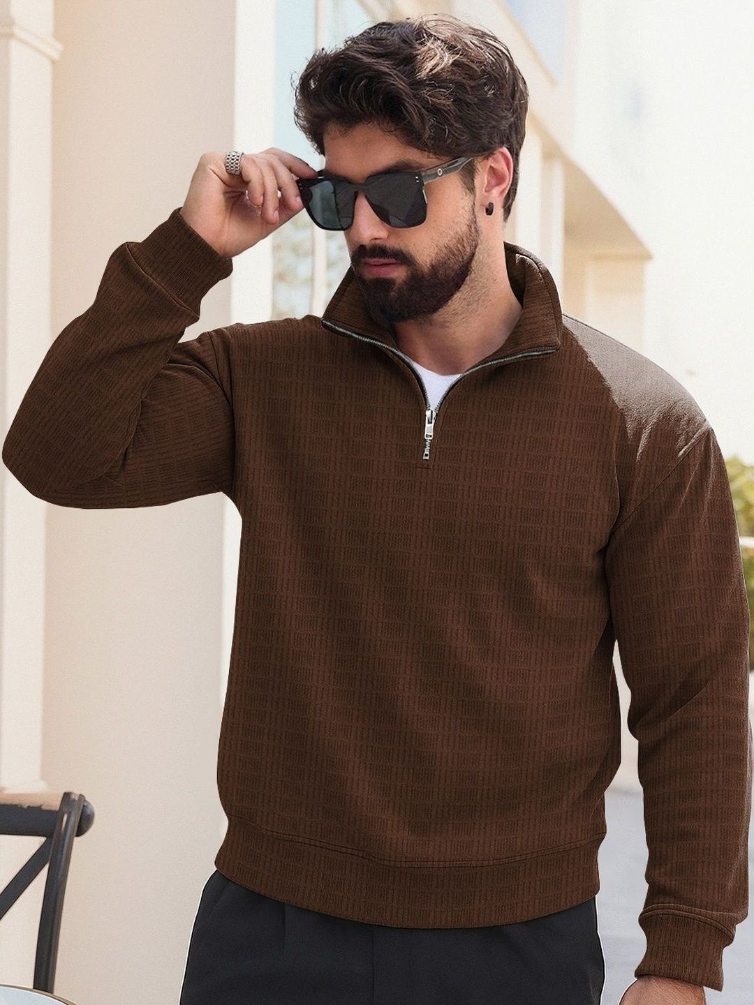 HAPPY KHAJANA Men Polo Collar T-shirt