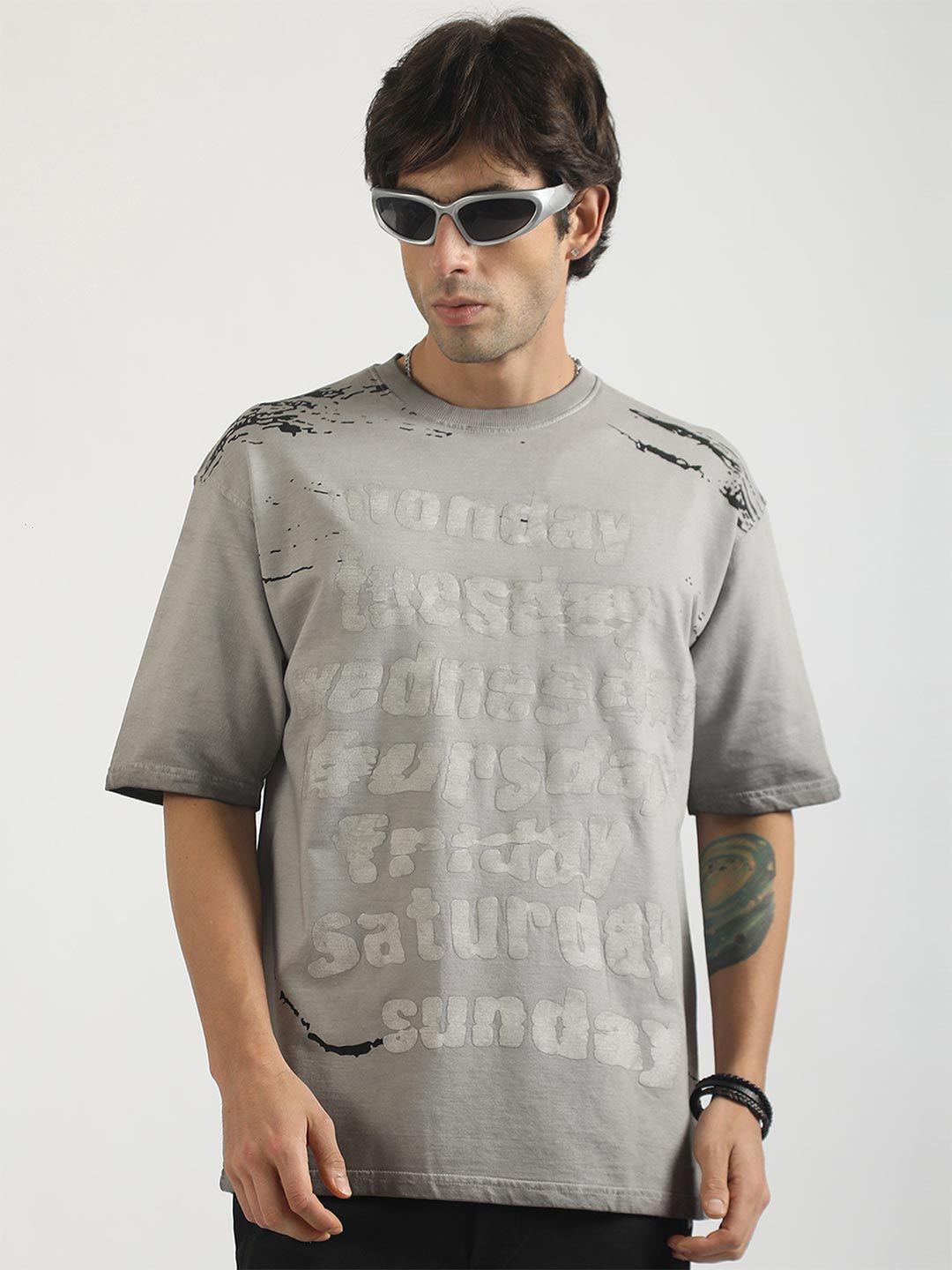 Maniac Men Typography Printed T-shirt