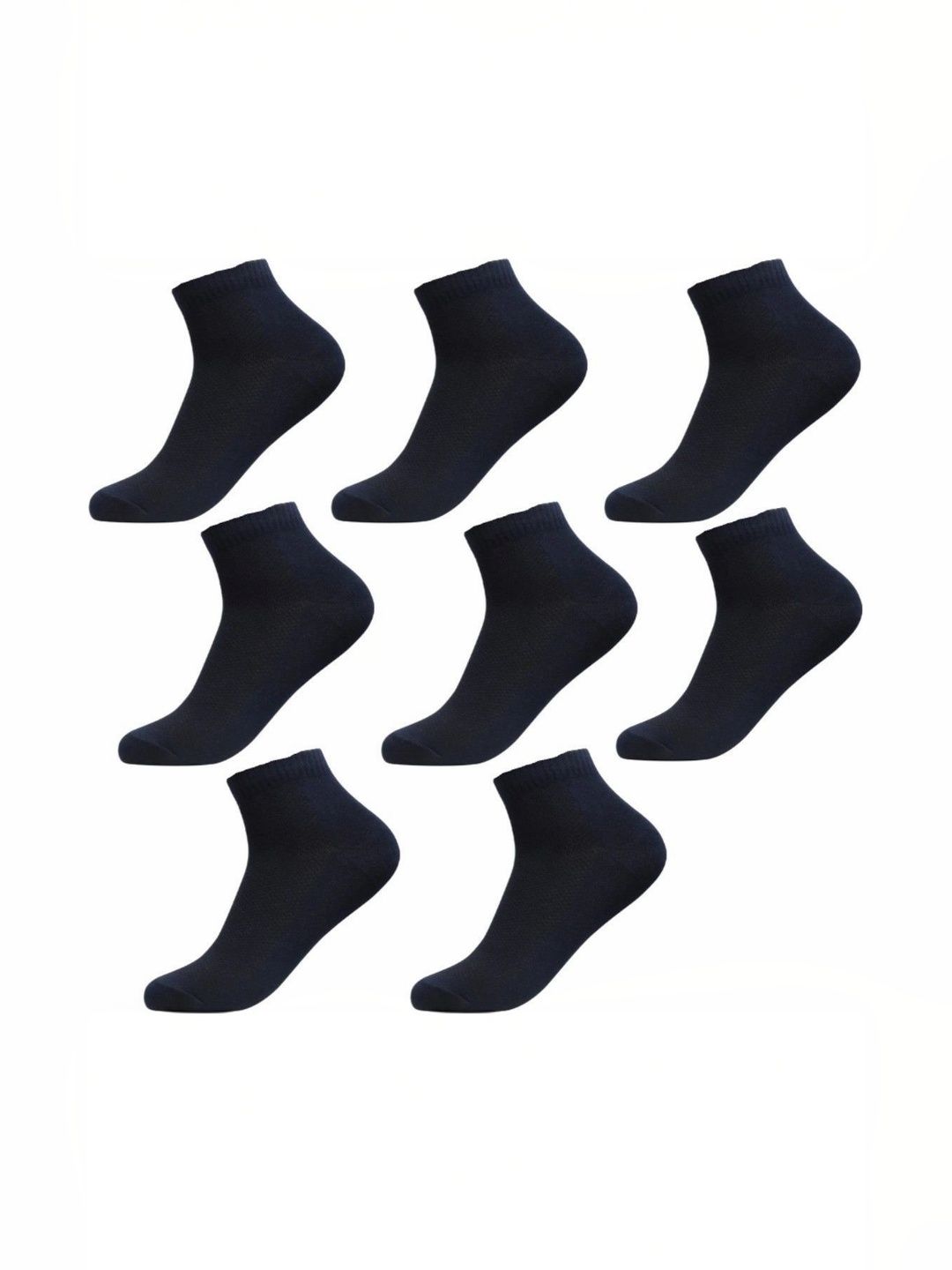 UVLOG Unisex Pack of 8 Cotton Ankle Length Socks