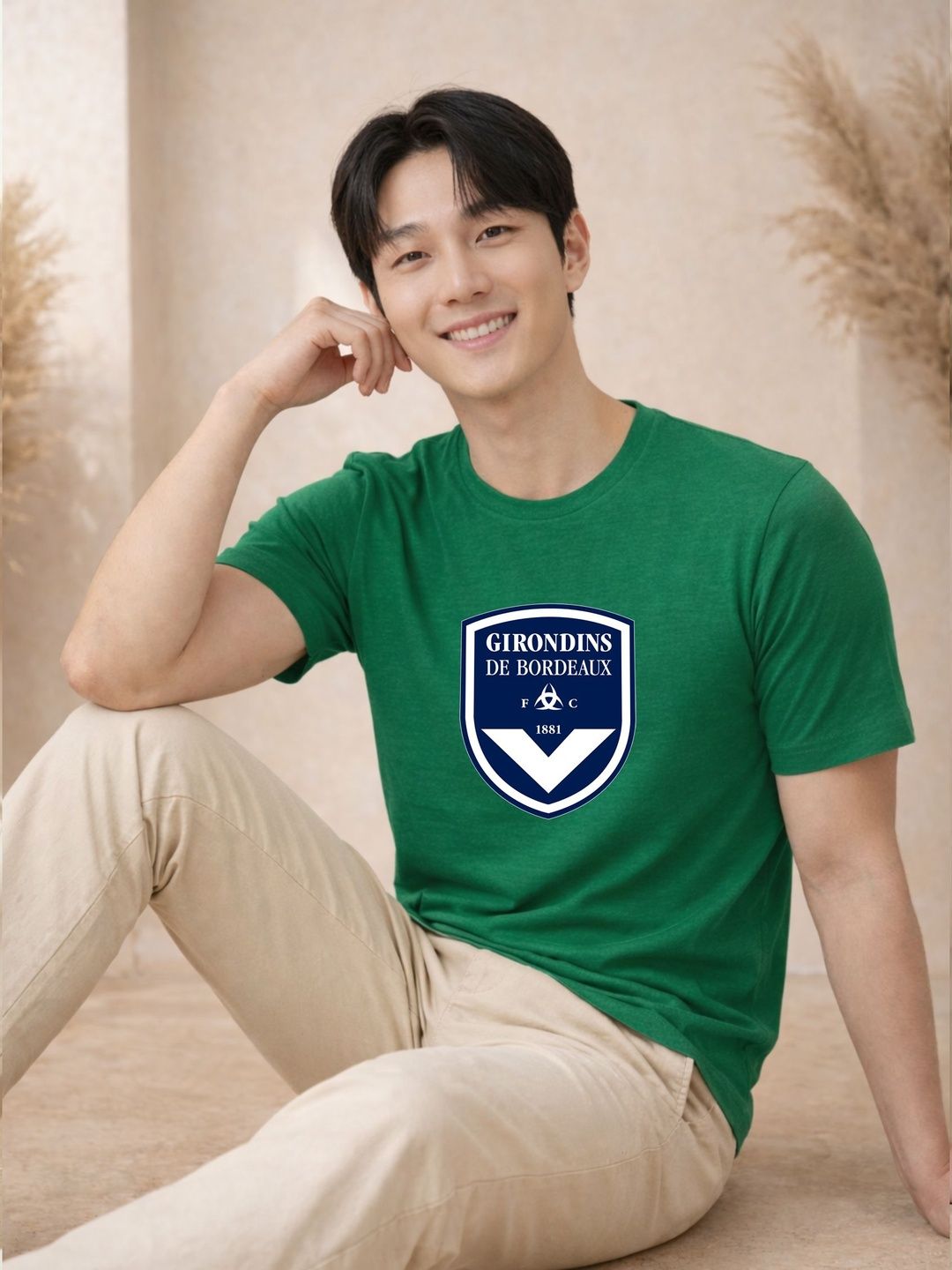 HERE&NOW Men Graphic Printed Round Neck Regular Fit Cotton T-shirt