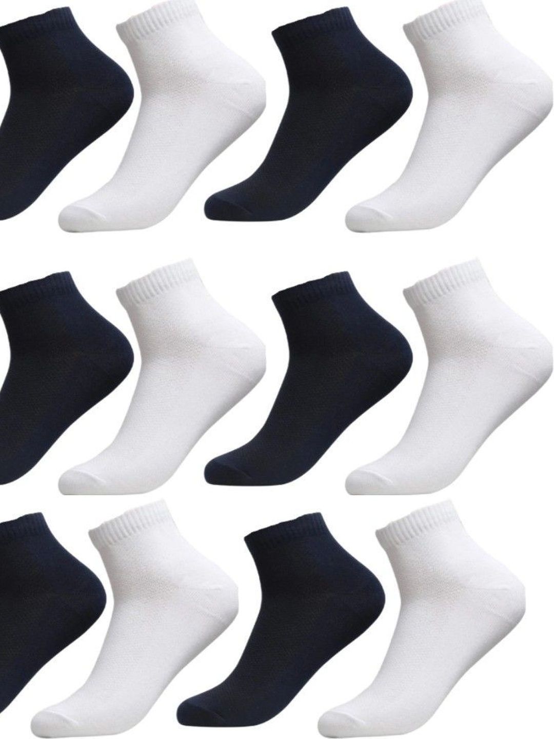 UVLOG Unisex Pack of 10 Cotton Ankle Length Socks
