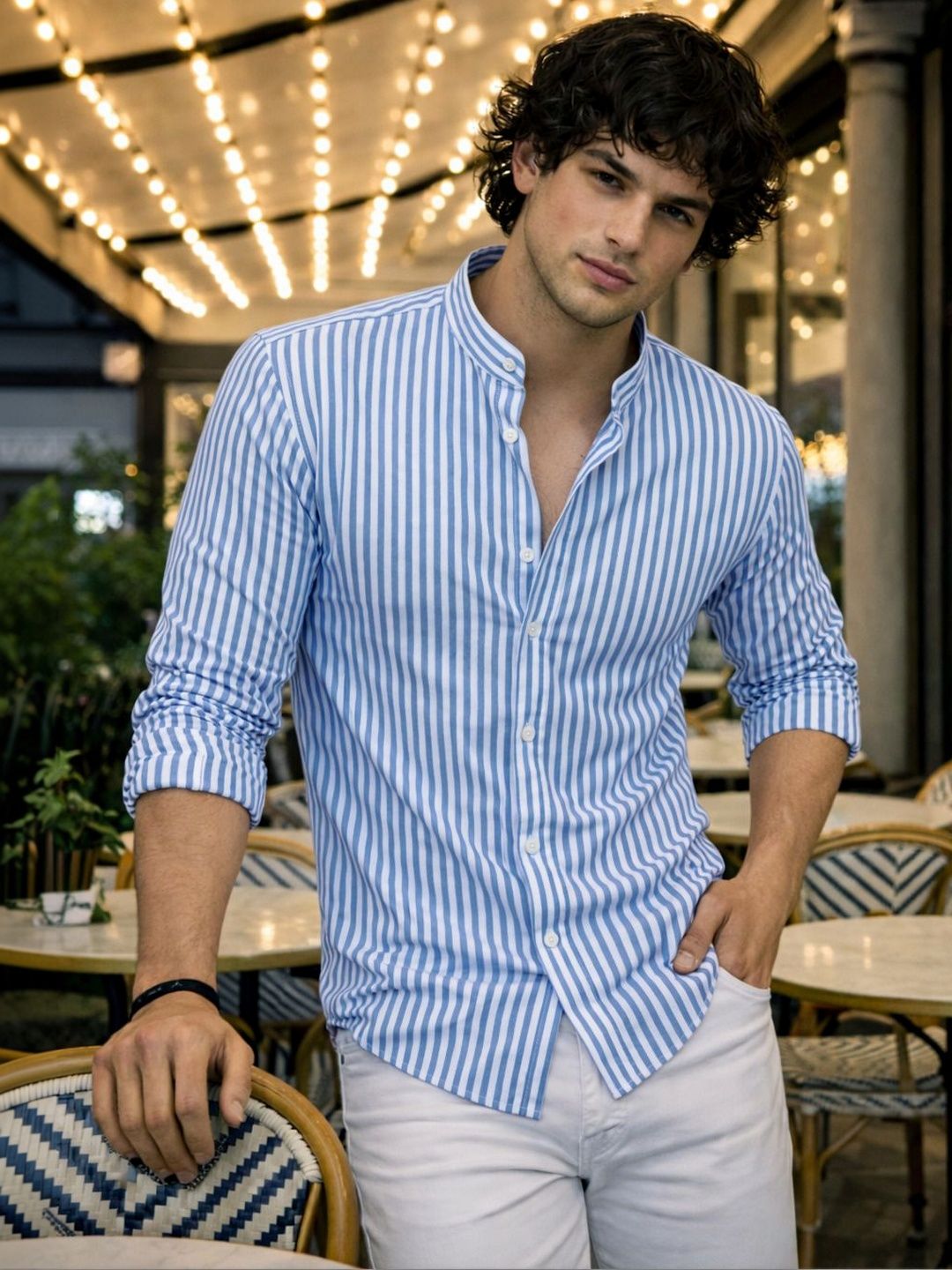 Mast & Harbour Men Comfort Striped Casual Shirt
