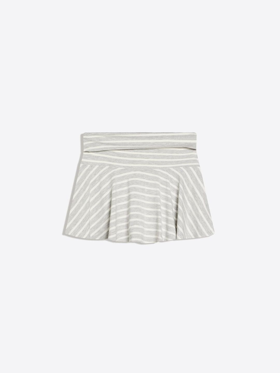 Mini Skirt With Double Turn-up Waist