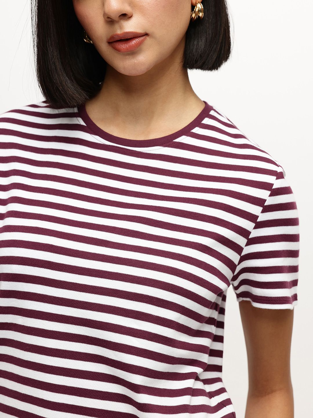 Striped Pure Cotton T-shirt