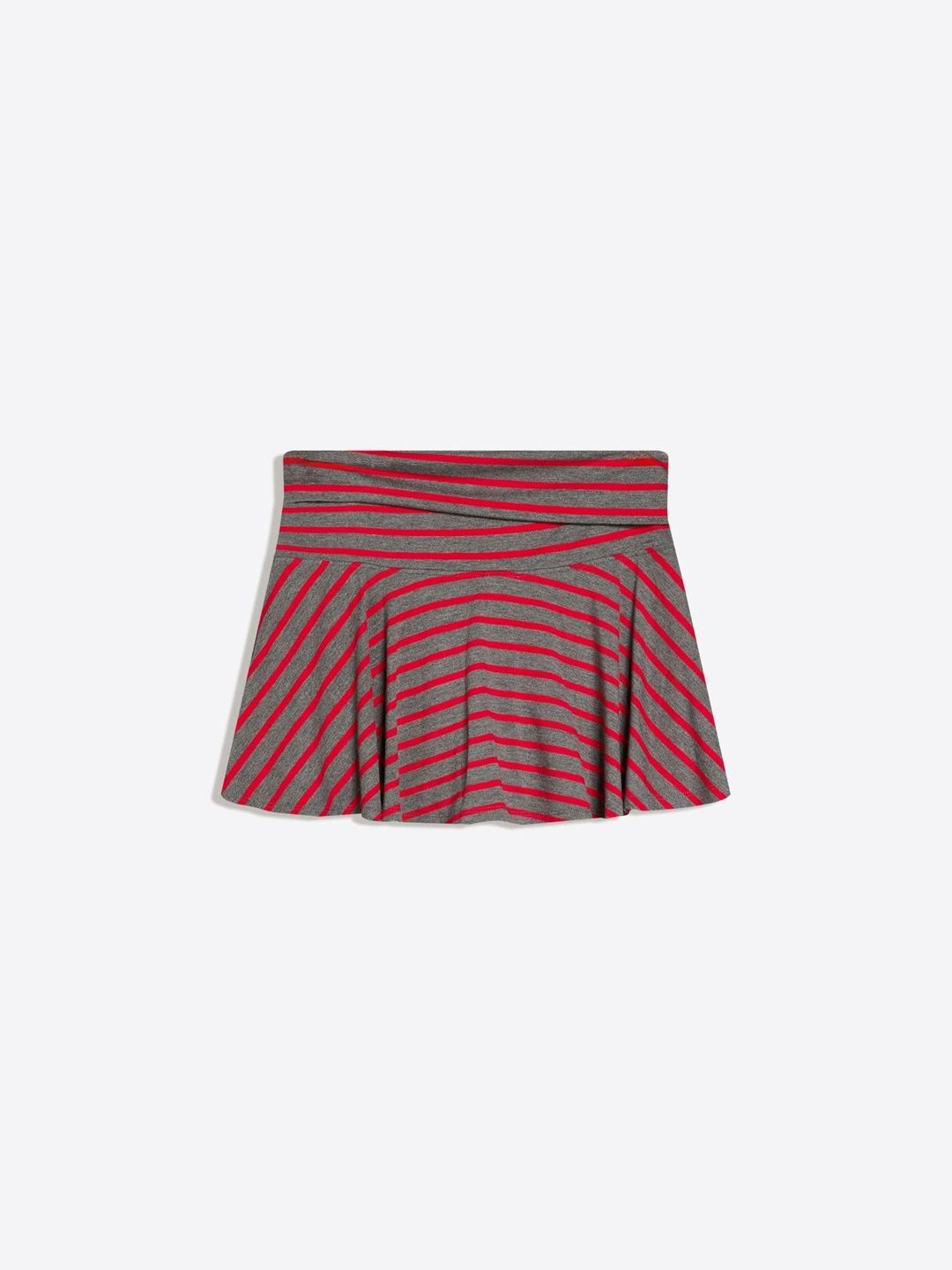 Mini Skirt With Double Turn-up Waist