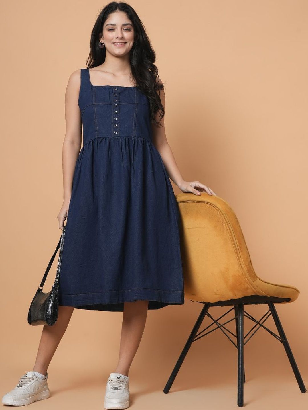 denim dress india Denim Blues Maxi