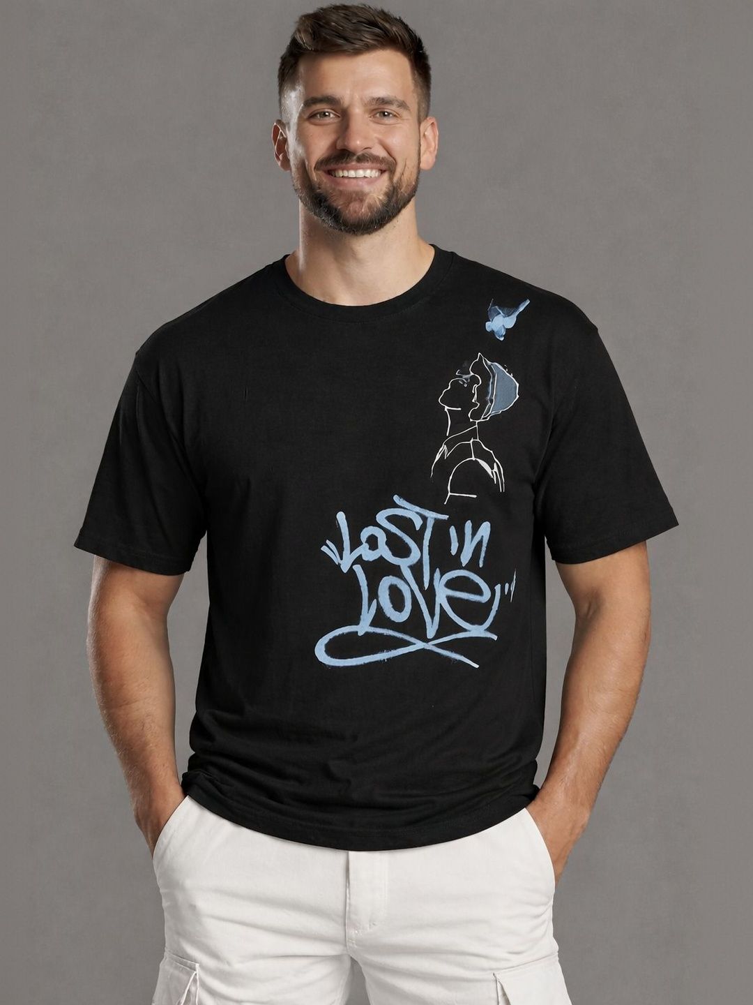 Mentor Men Printed Cotton T-shirt