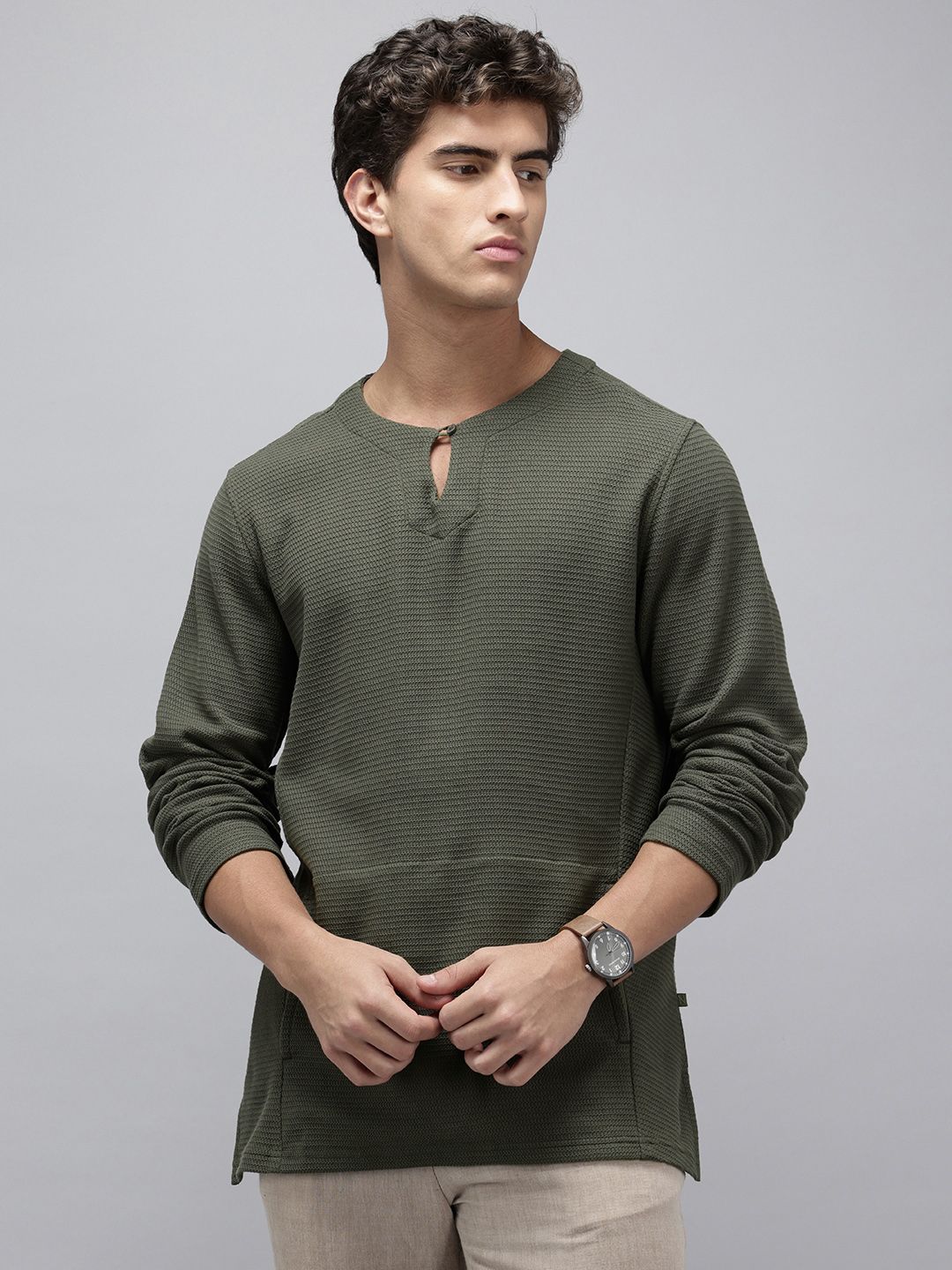 NAVNIV Self Design Pure Cotton Straight Kurta