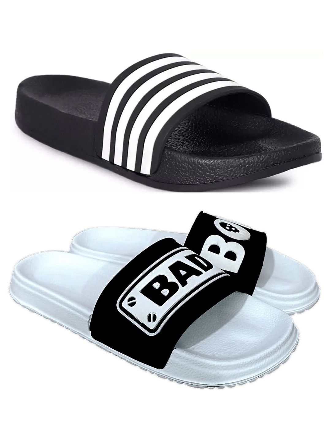 Pampy Angel Men Striped Sliders