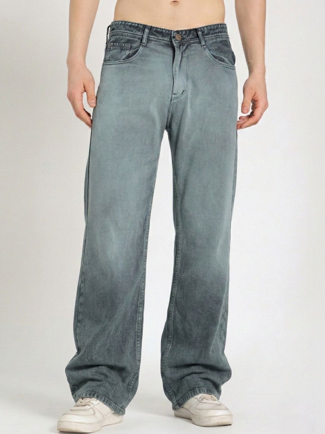 COY Men Comfort Mid-Rise Heavy Fade Stretchable Jeans