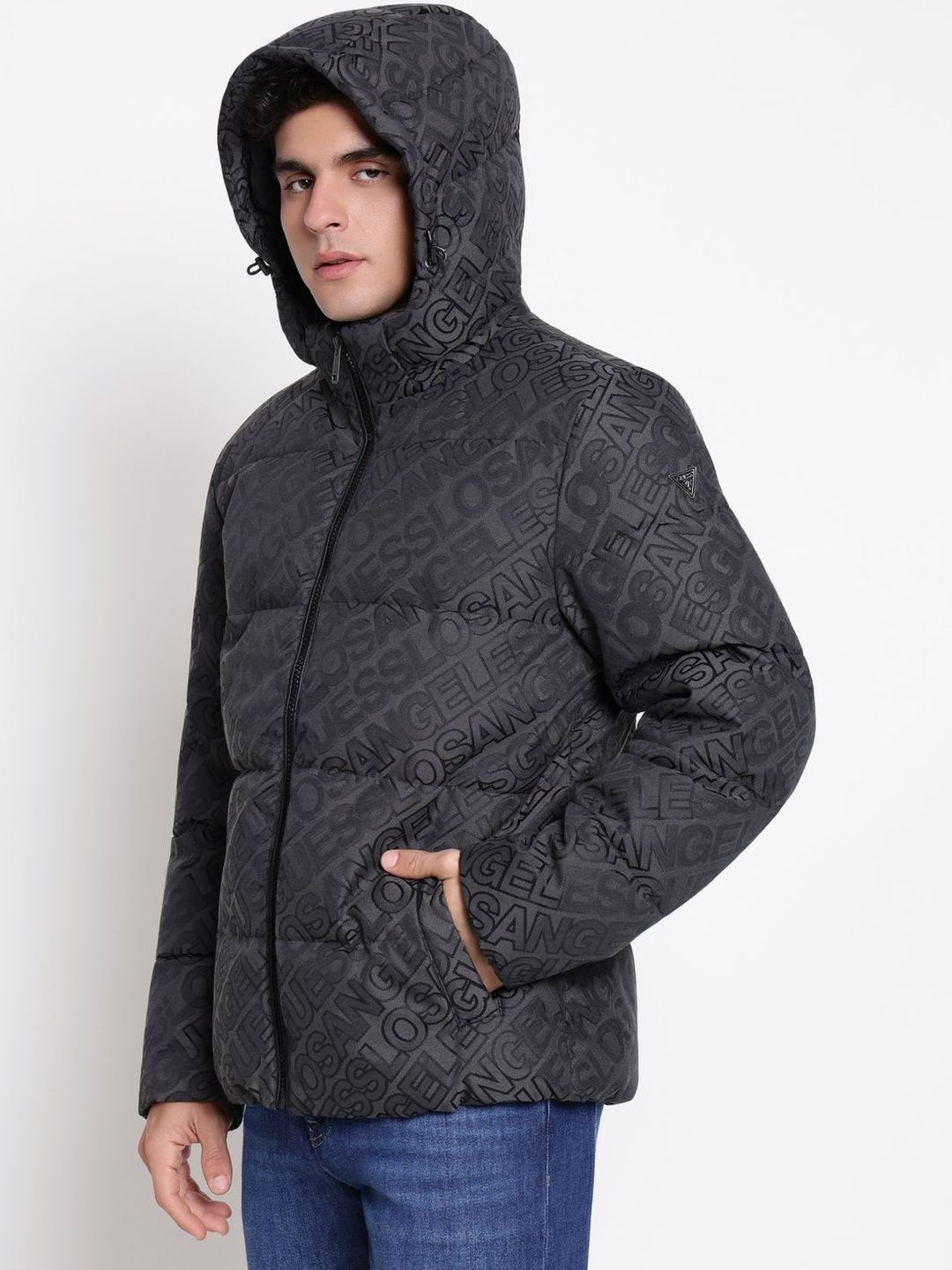 GUESS Men Typography Puffer Jacket