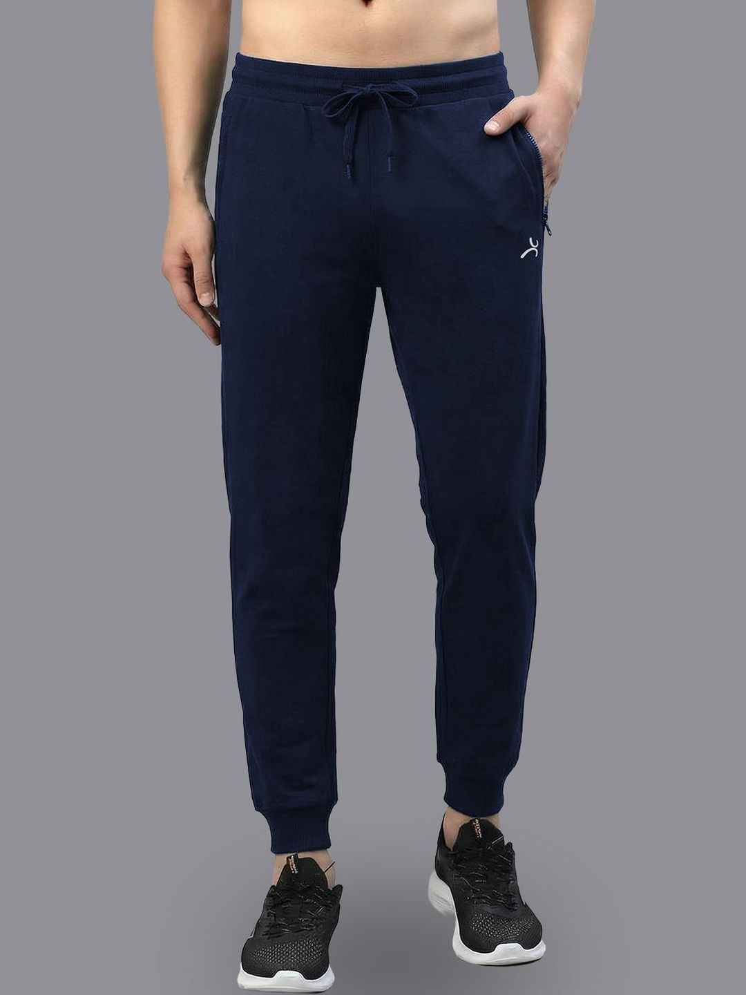 Amul Comfy Men Solid Mid Rise Joggers