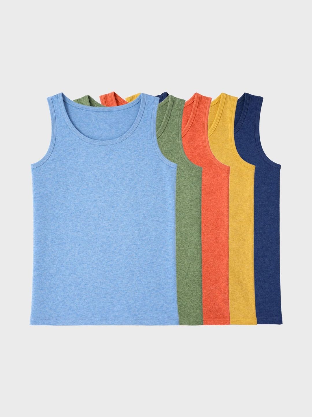 Charm n Cherish Boys Pack of 5 Cotton Tank