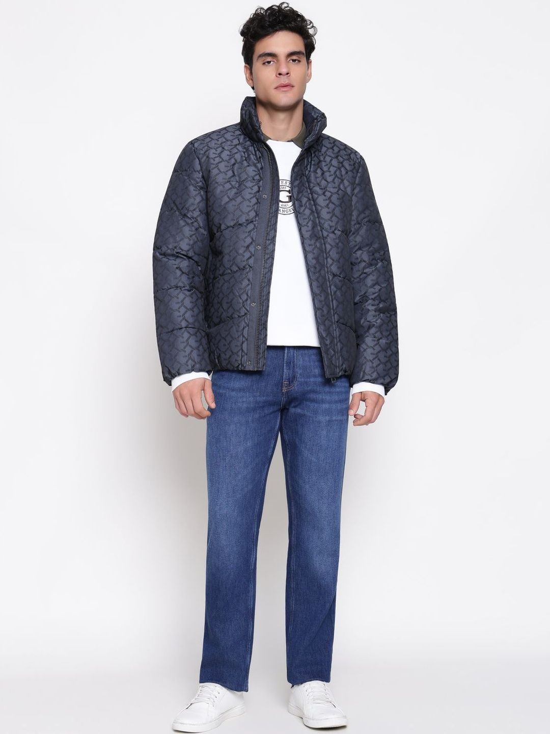 GUESS Men Lightweight Puffer Jacket