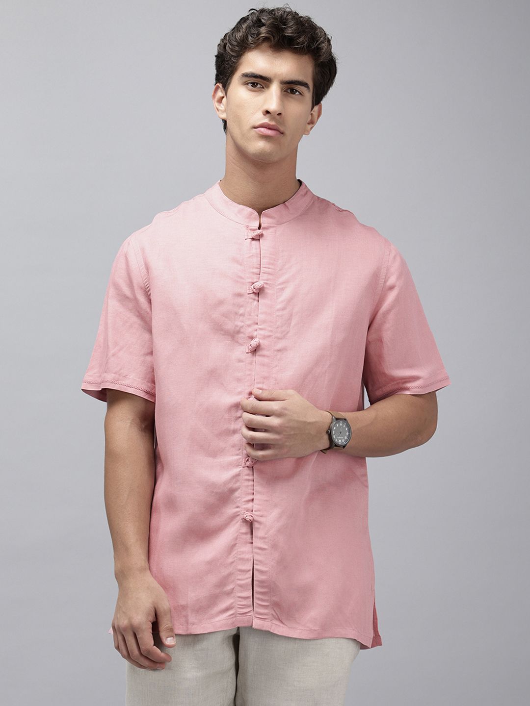 NAVNIV Mandarin Collar Straight Kurta
