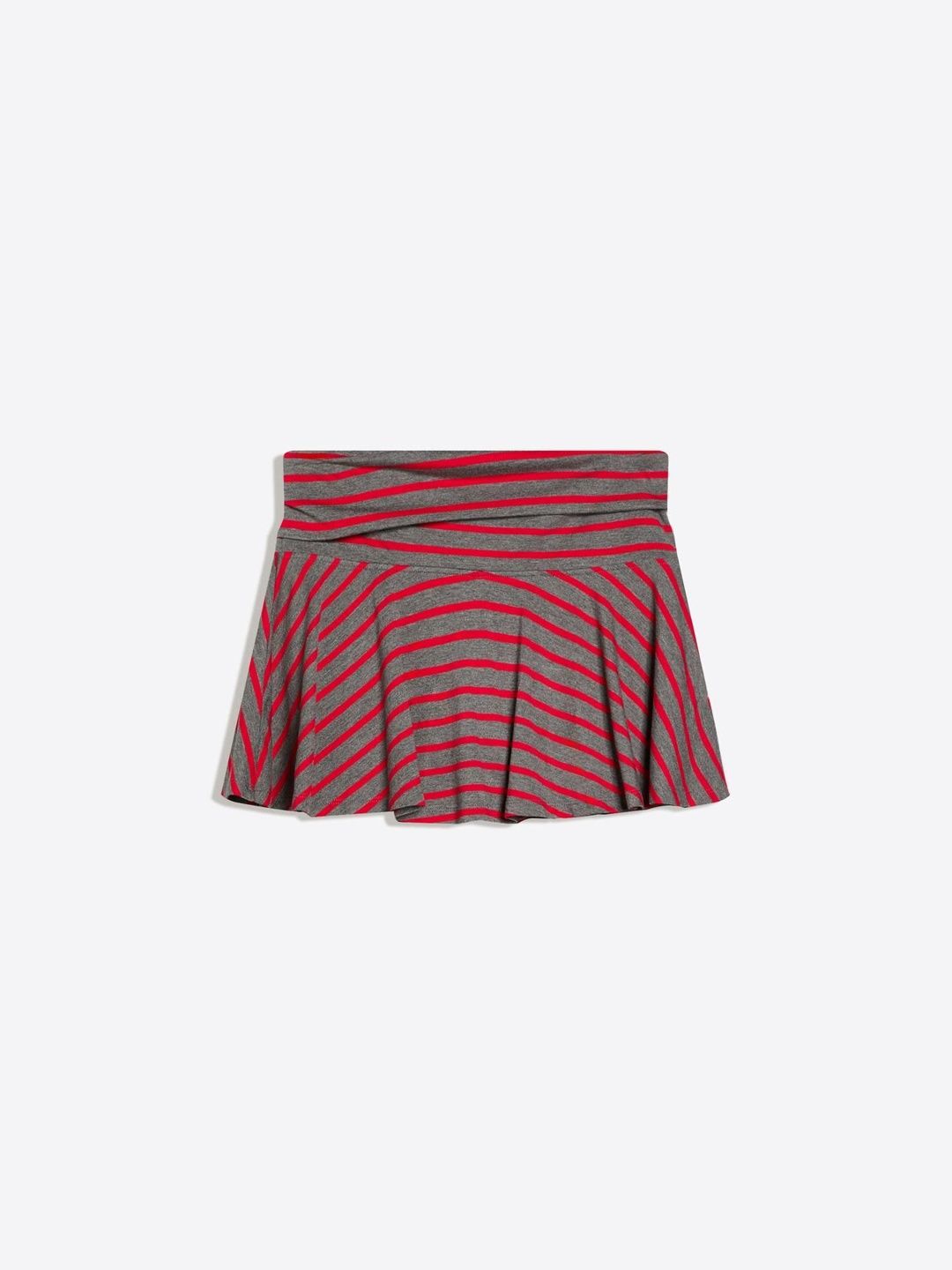 Mini Skirt With Double Turn-up Waist