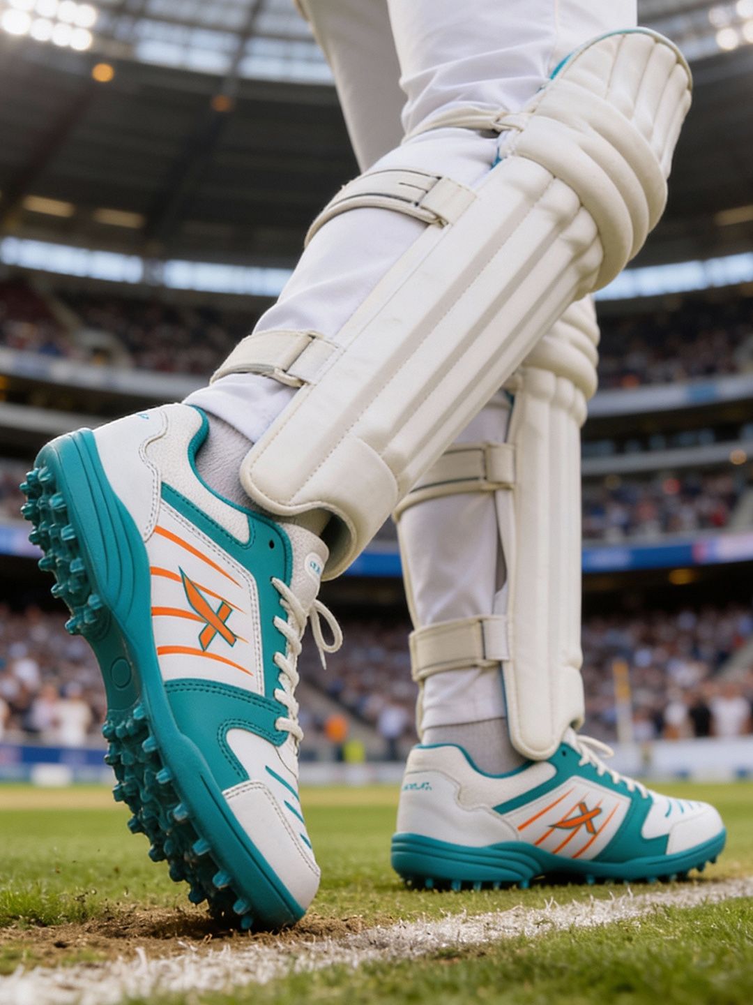 VECTOR X Striker Synthetic Leather Mesh Upper with PVC Sole Cricket Shoes