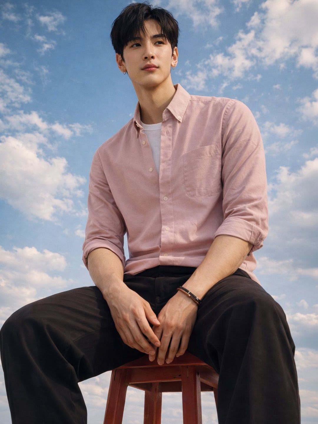 XKIND Men Sport Slim Fit Casual Shirt