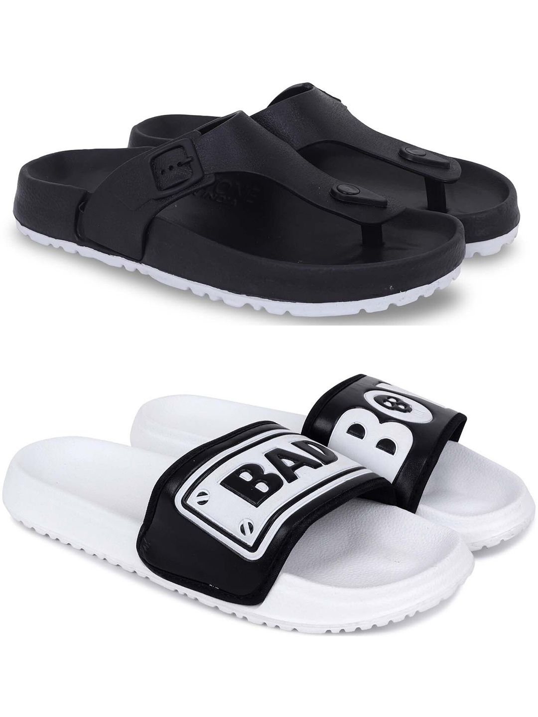 KAPYANSH Men Set Of 2 Thong Flip-Flops
