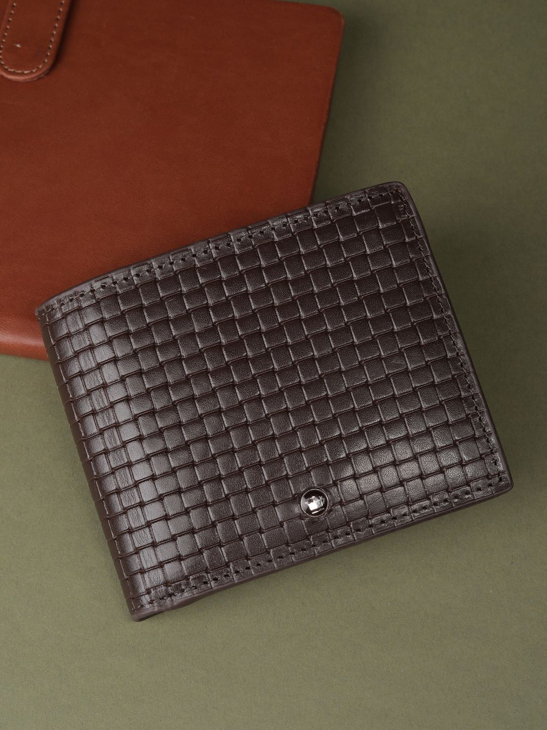 Louis Philippe Men Textured Leather Wallets
