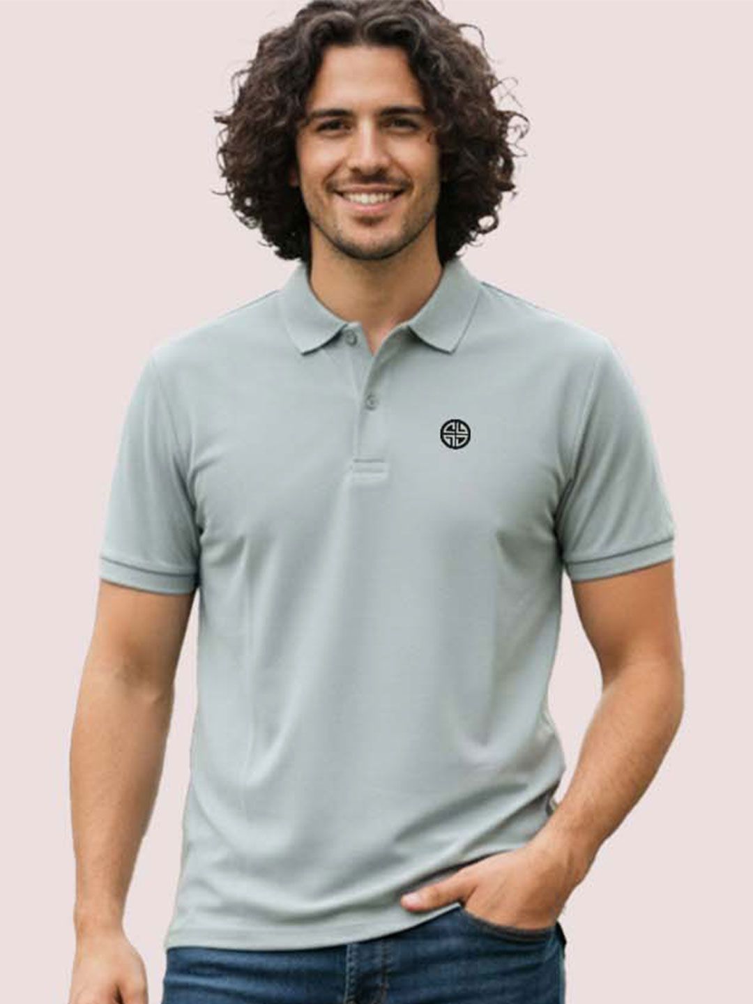 Carlton London Comfortable Mens Printed Polo Tshirts