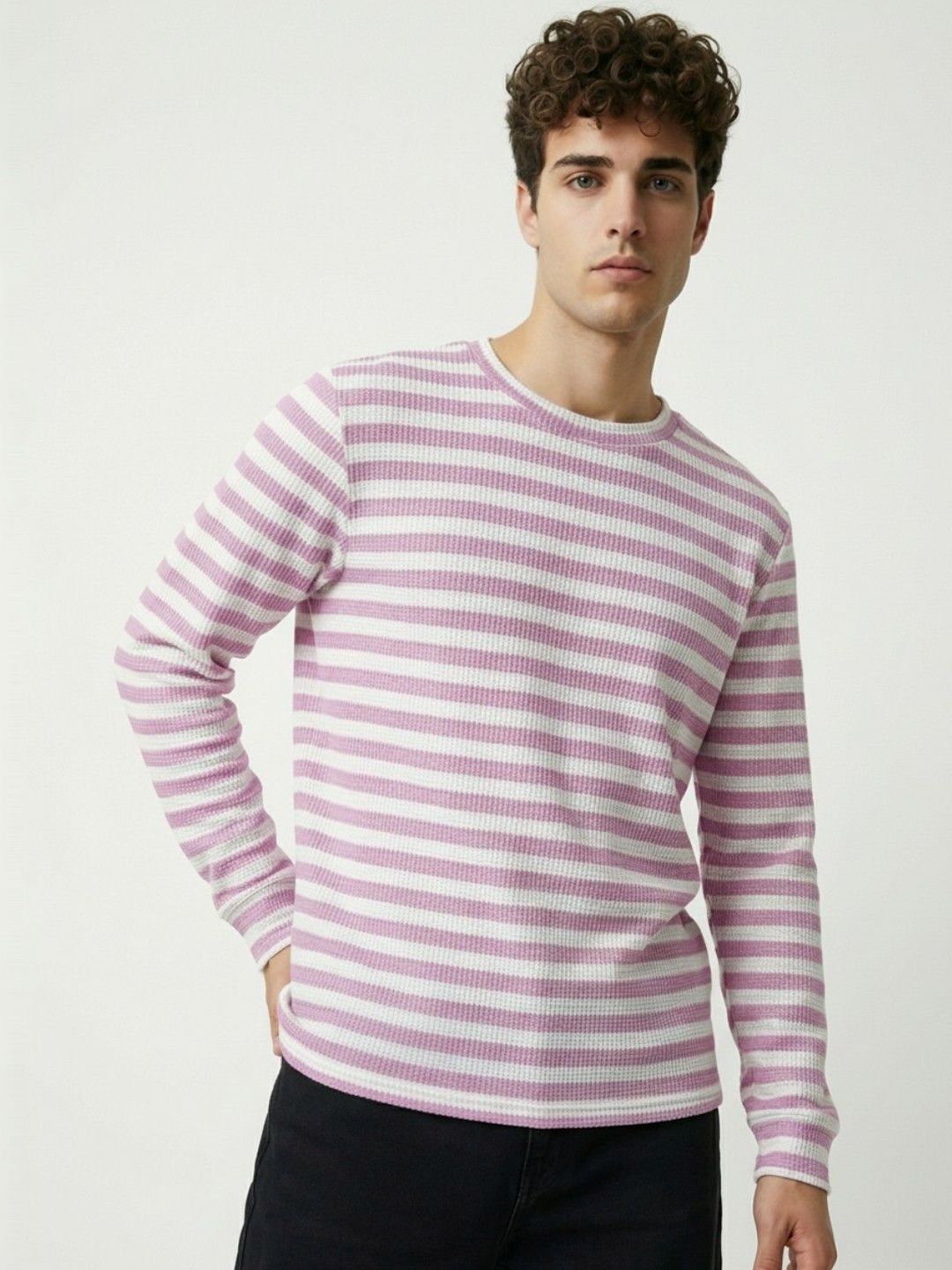 glitchez Men Cotton Blend Men Full Sleeve Casual Regular Fit Tshirts