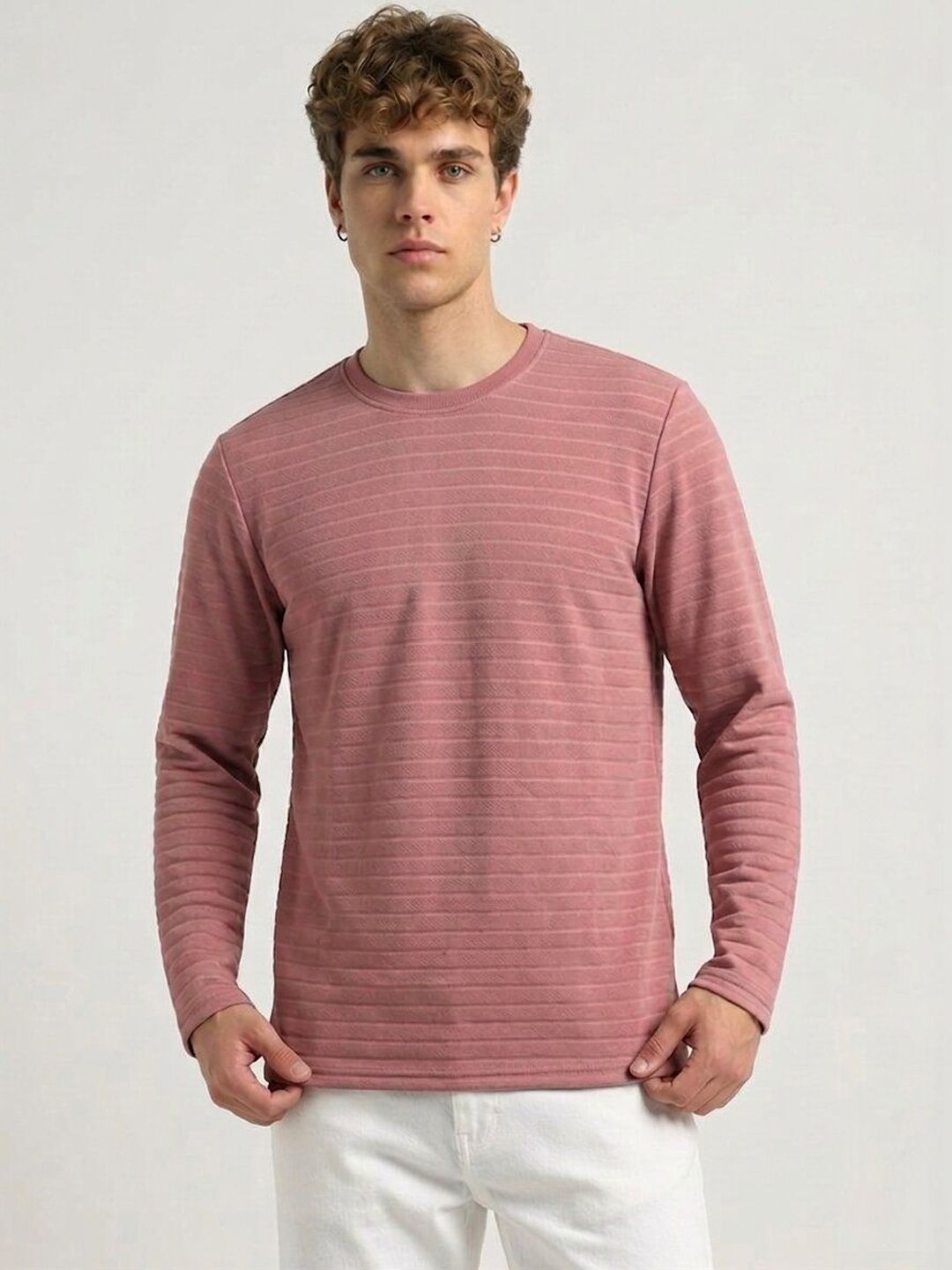 glitchez Men Cotton Blend Men Full Sleeve Casual Regular Fit Tshirts