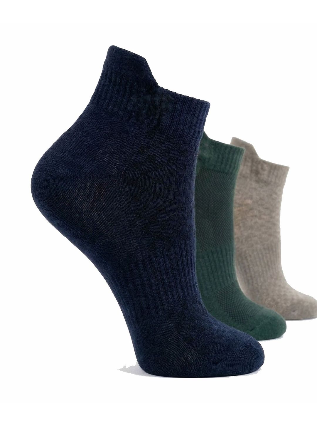 Dollar Men Pack of 3 Cotton Assorted Ankle Length Socks