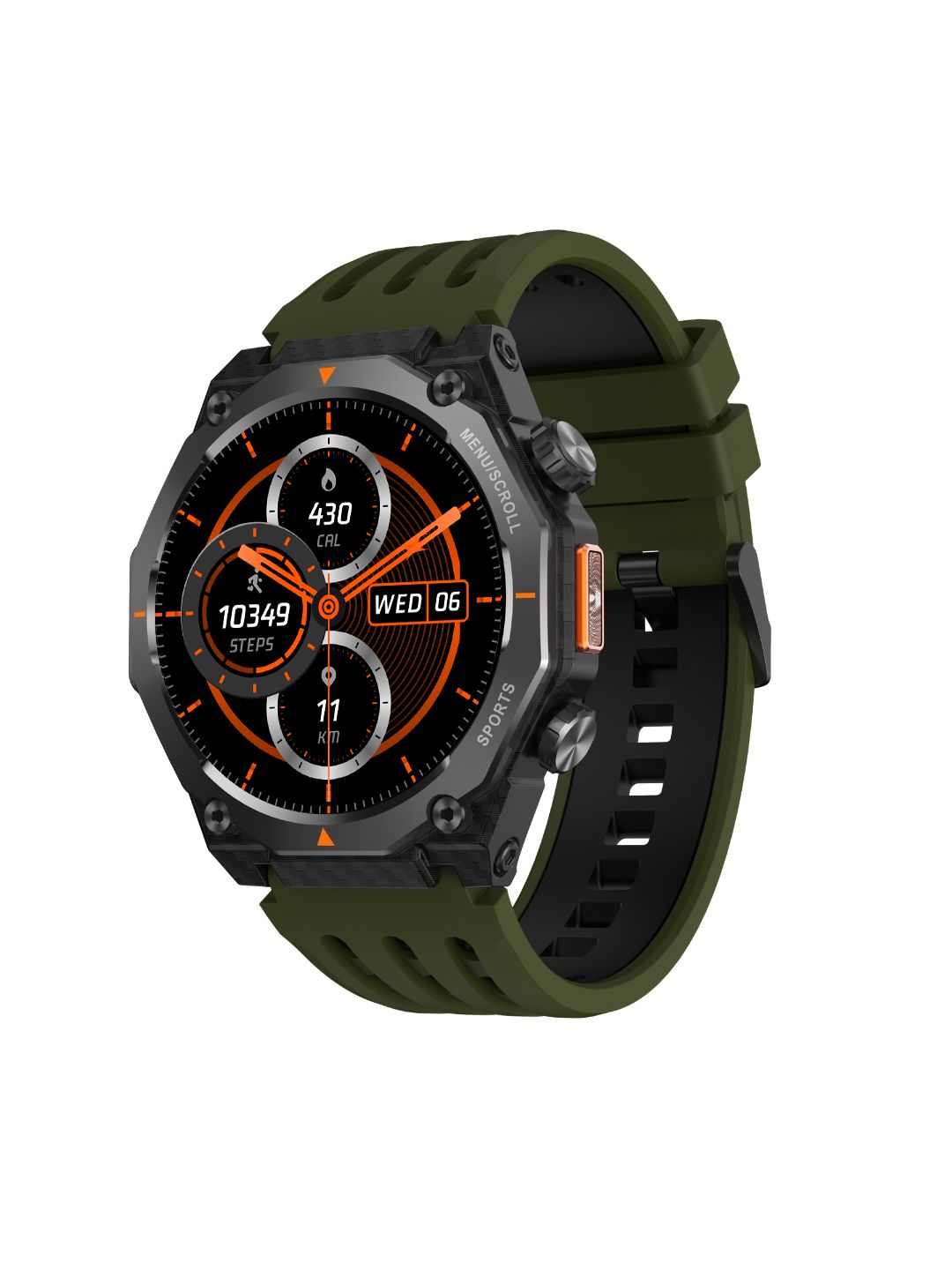 Fastrack Unisex Xtreme Adventure 1.43 AMOLED Display Smartwatch - Green