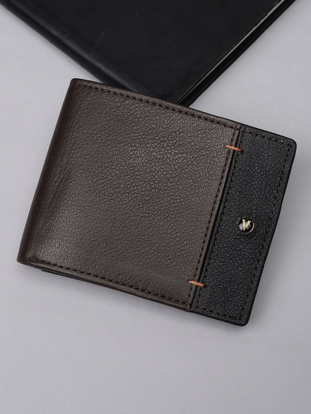 Van Heusen Men Colourblocked Leather Wallets