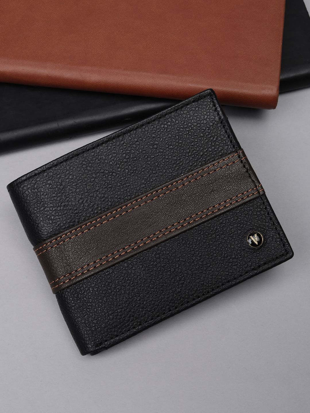 Van Heusen Men Colourblocked Leather Wallets