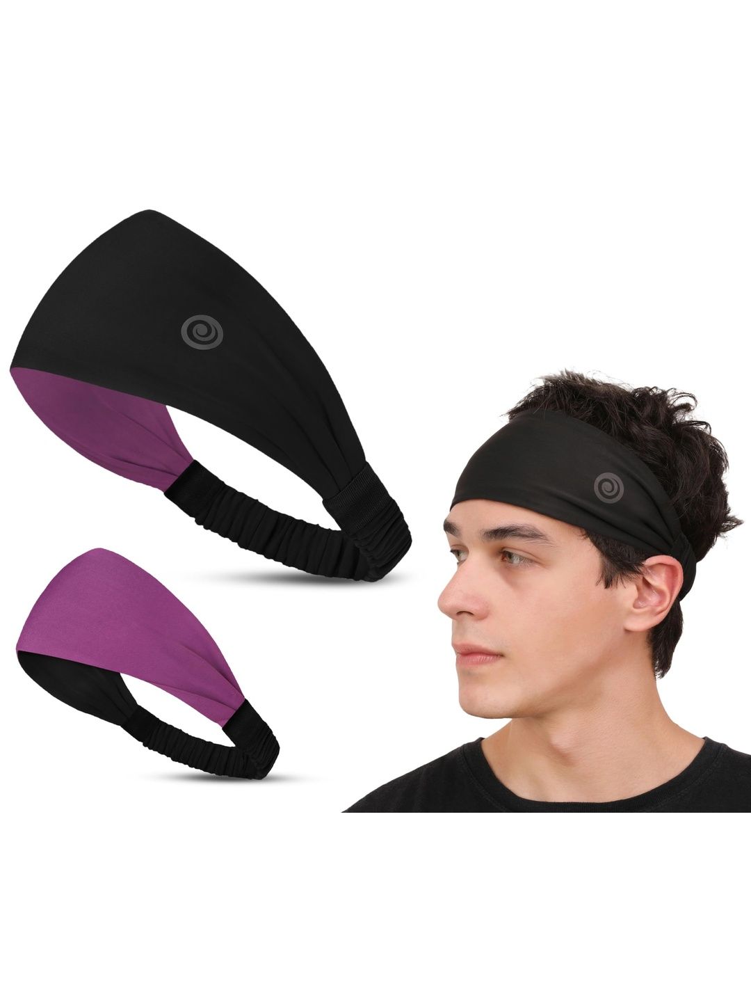 Athmonk Unisex Lycra Multipurpose Reversible Headband