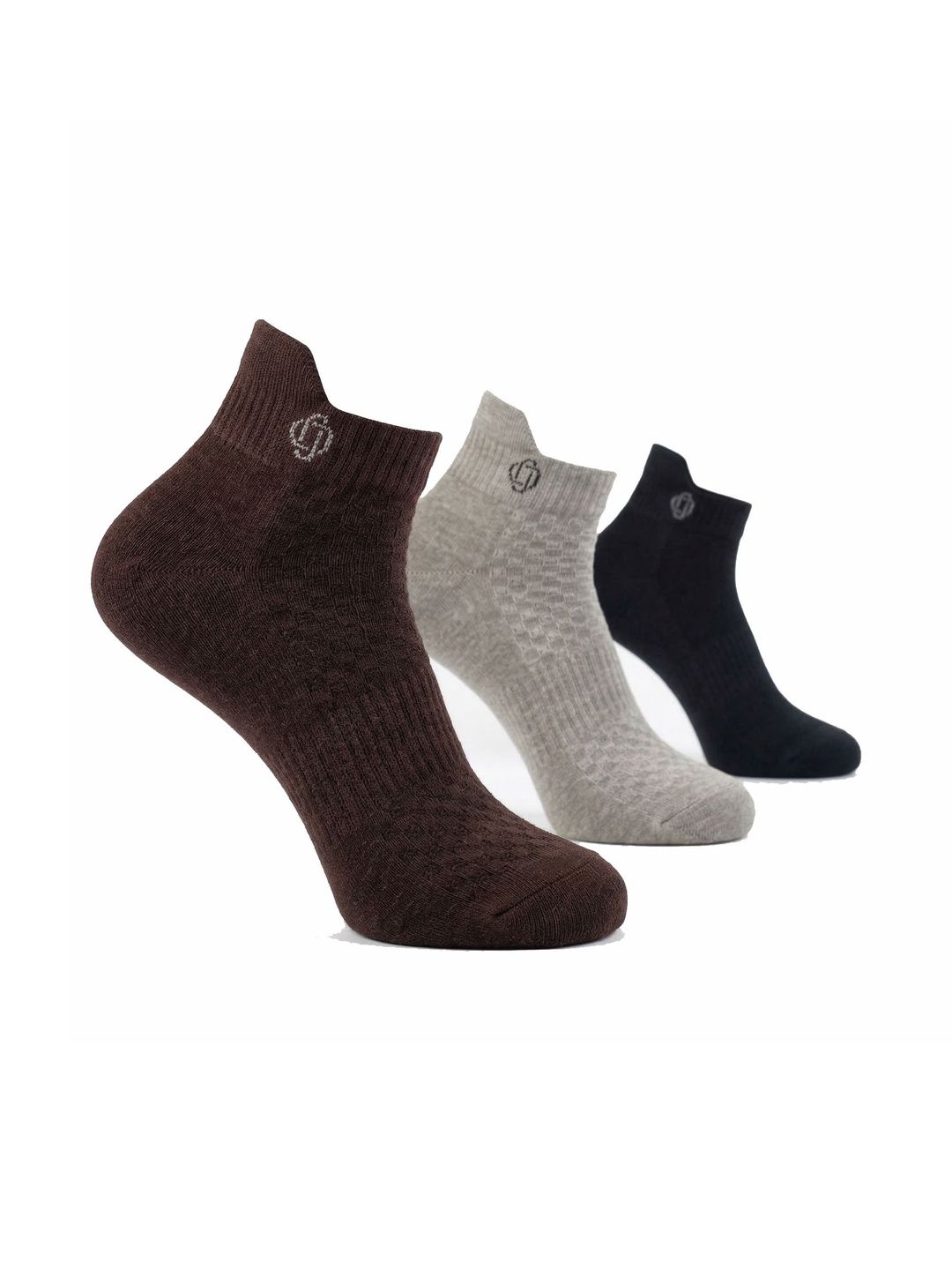 Dollar Men Pack of 3 Cotton Assorted Ankle Length Socks