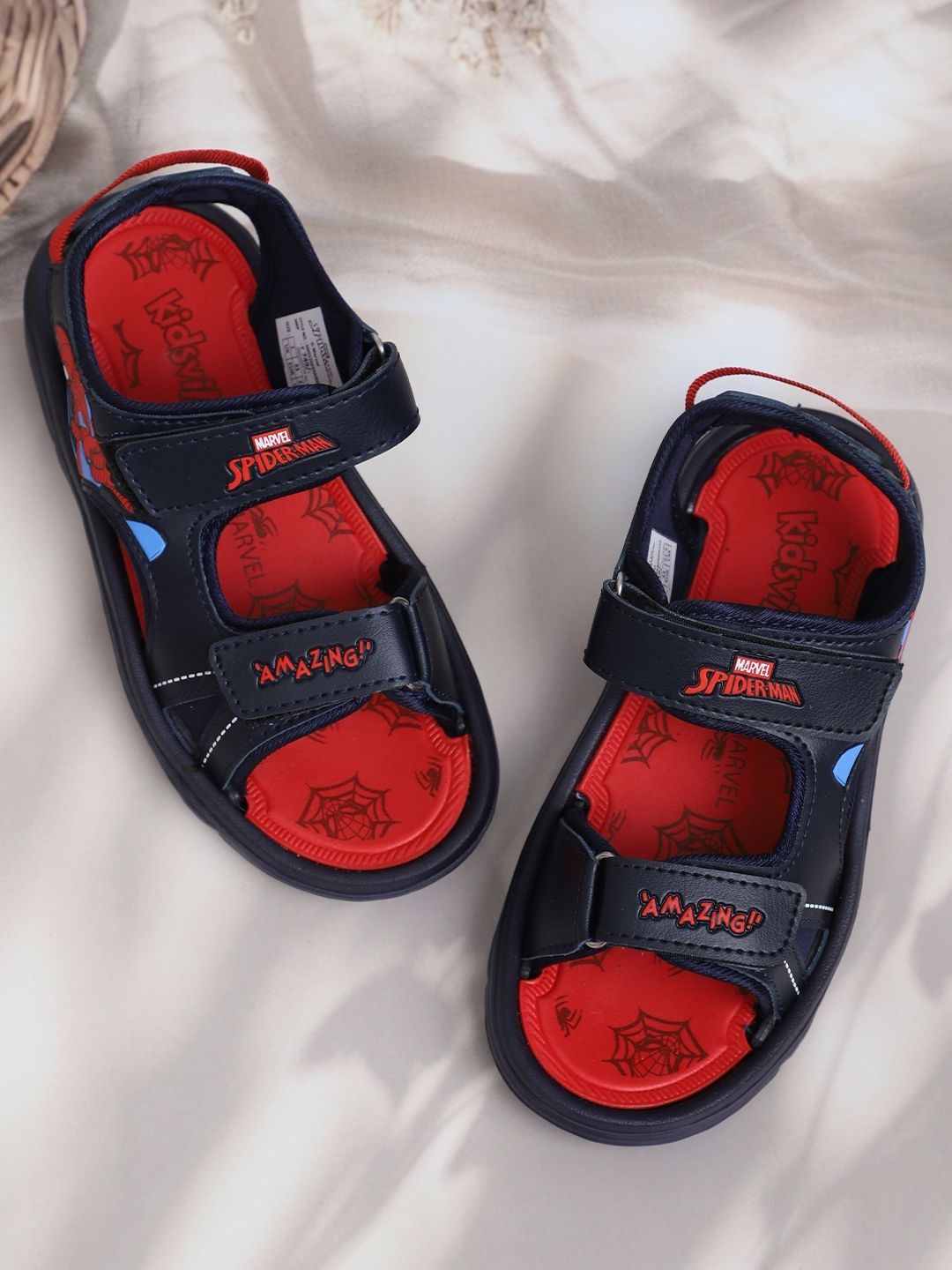 Kids Ville Boys Spiderman Printed Sports Sandals