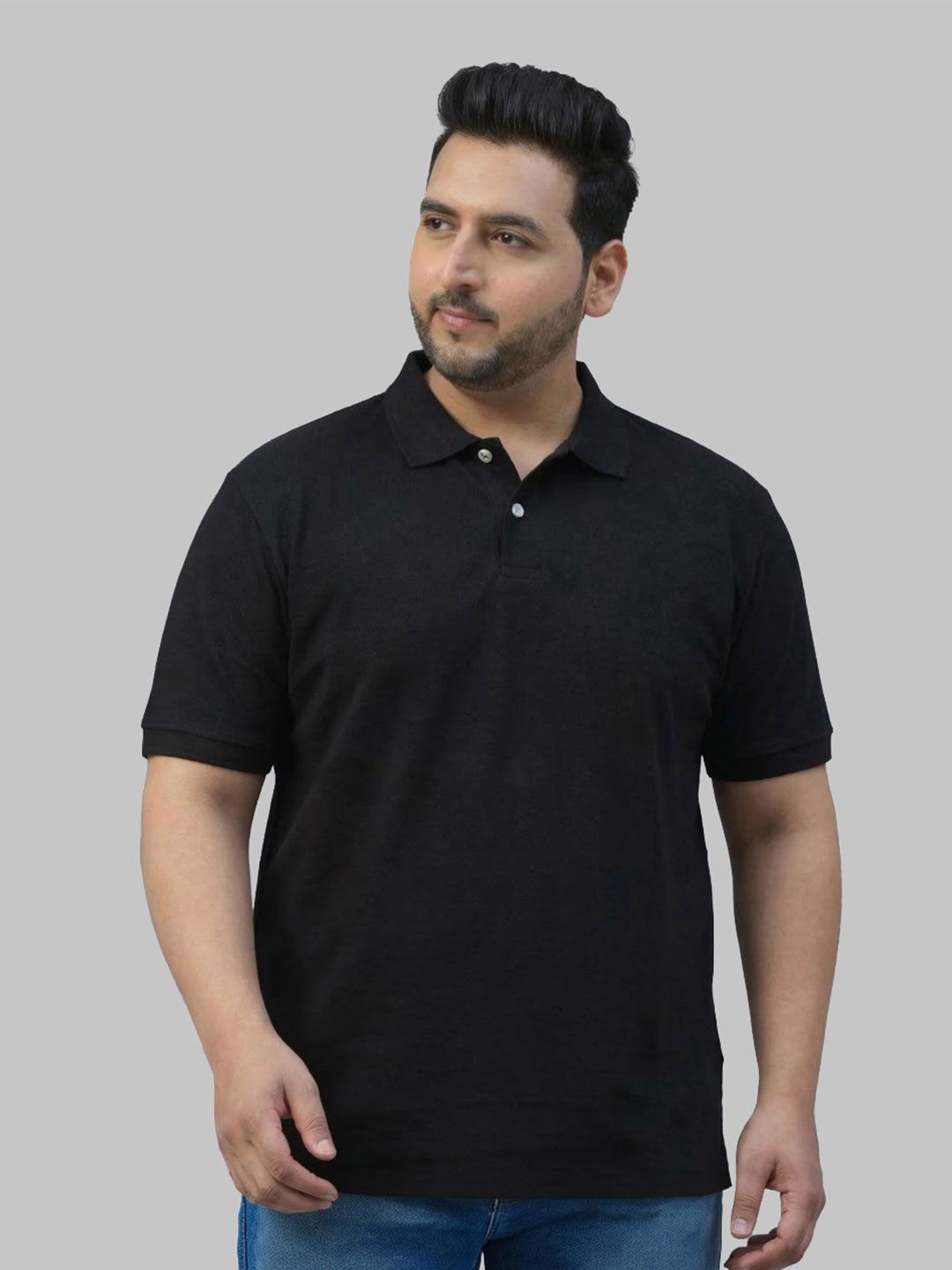 LONDON STREETS Plus Size Polo T Shirt Men Tshirts