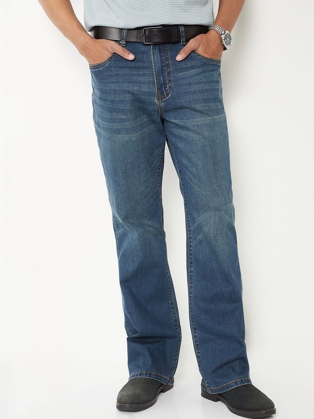 max Men Regular Fit Mid-Rise Stretchable Jeans