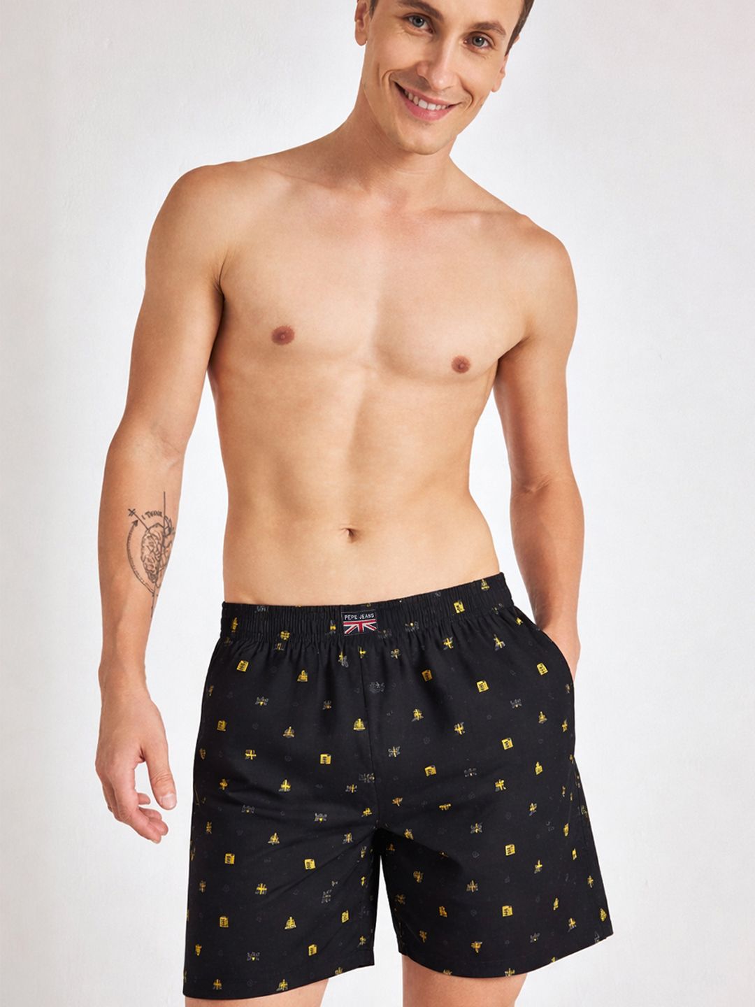 Pepe Jeans Men Printed Cotton Boxers