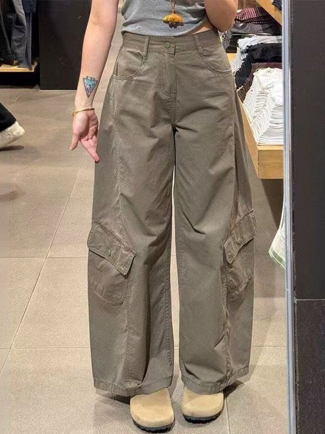 StyleCast x Revolte Women Wide Leg Mid-Rise Jeans