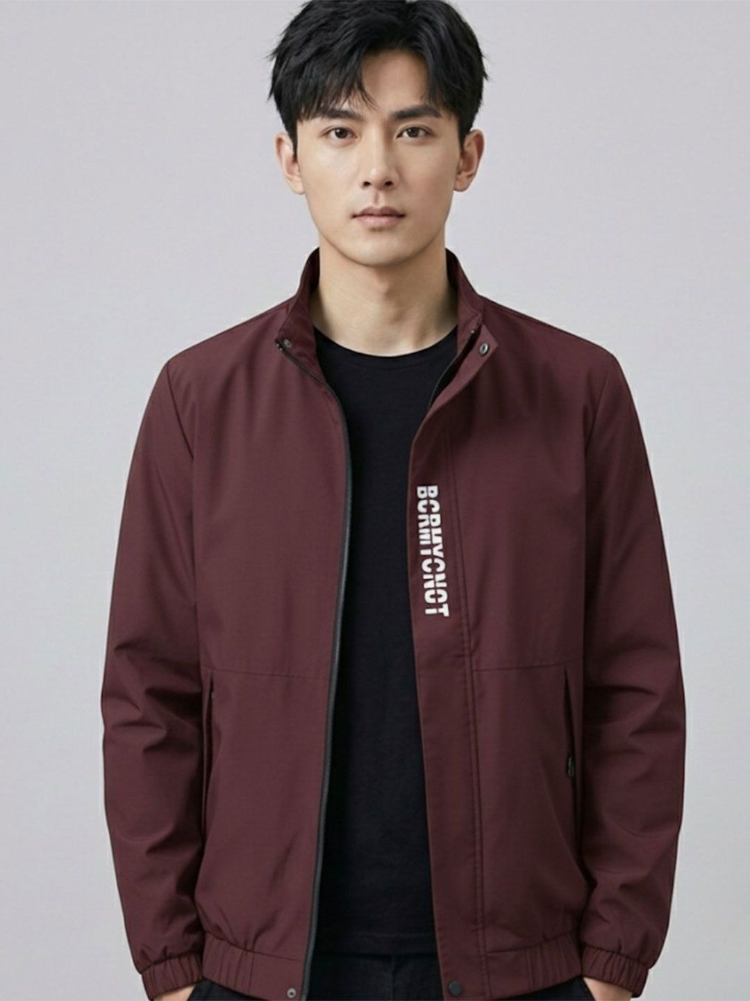 CARABA Men Windcheater Bomber Jacket