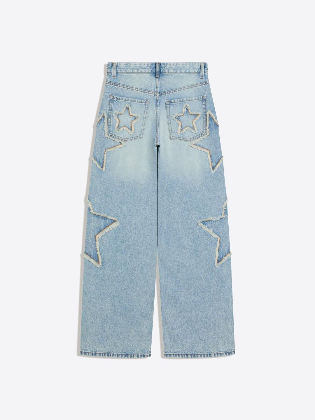 Low Rise Boyfriend Jeans With Stars
