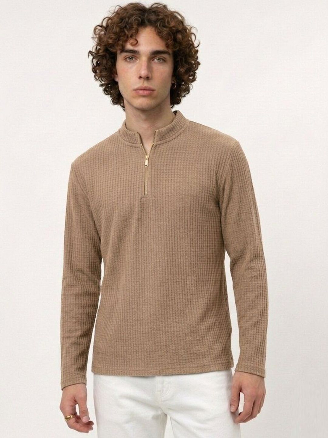 glitchez Men Polo Cotton Blend Men Full Sleeve Casual Regular Fit Tshirts